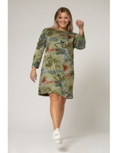 Printed Knit Dress Autumn...