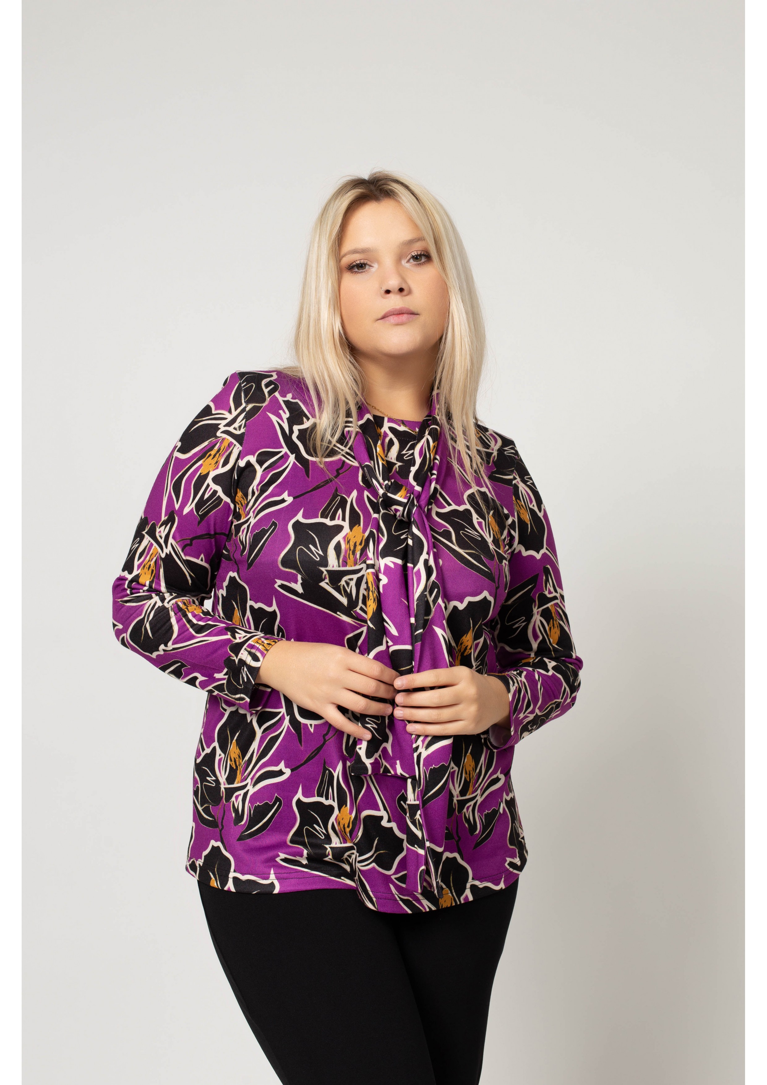 Pull en maille imprimée...