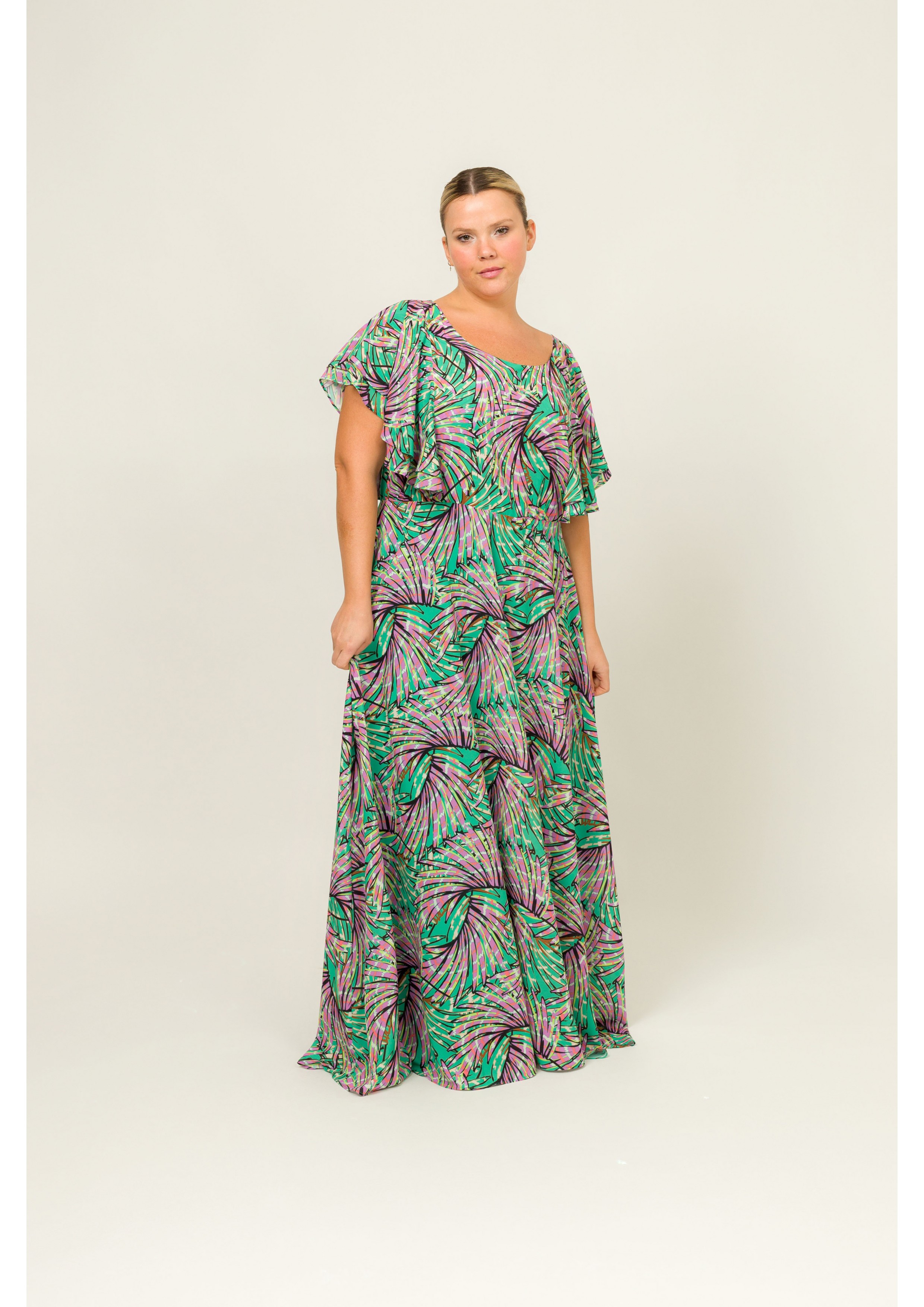 Robe longue en tissu...