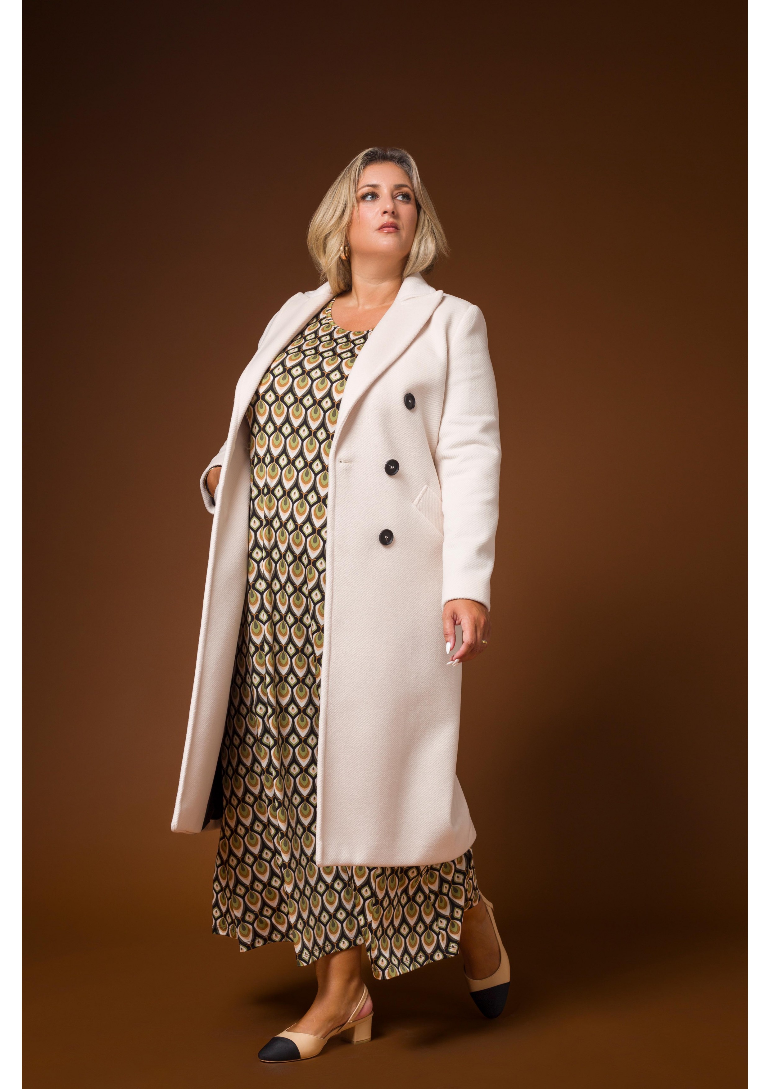 Manteau Long Uni Collection...