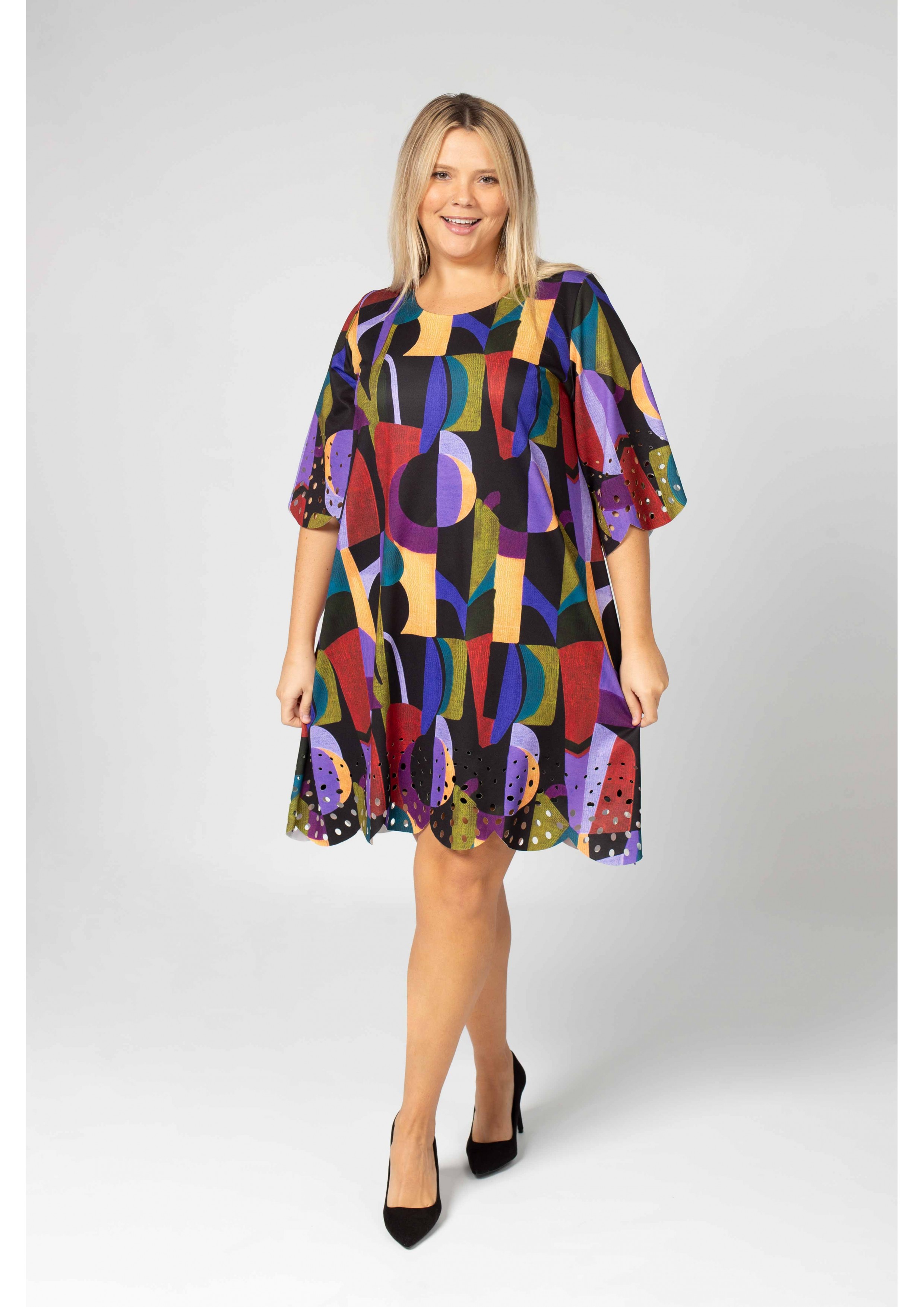 Short Printed Dress Autumn...