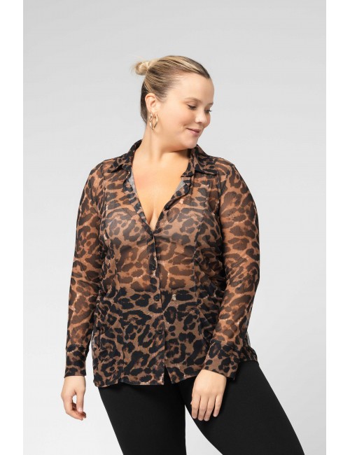 Blusa de resil estampada...