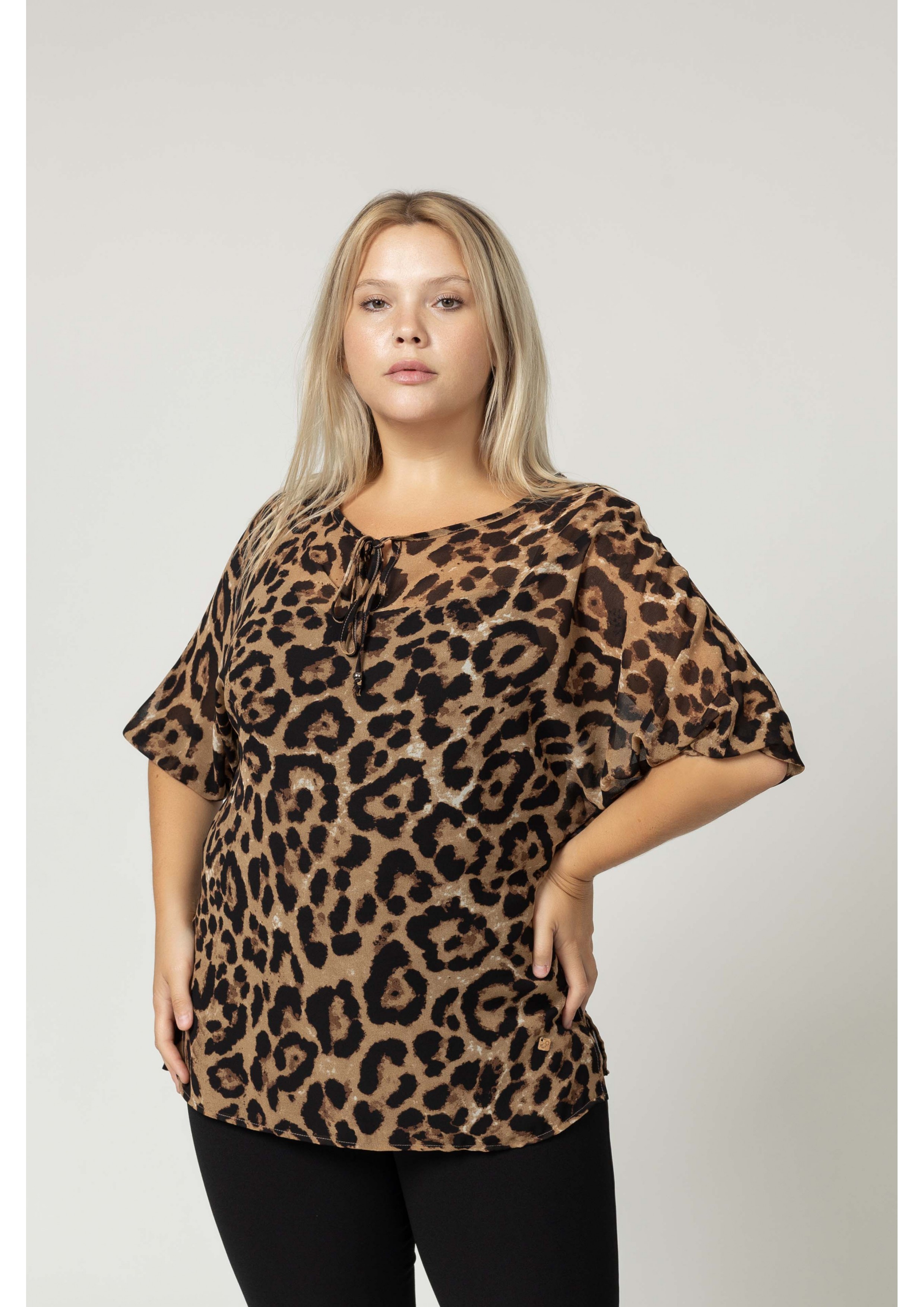 Blouse en tissu tigre...