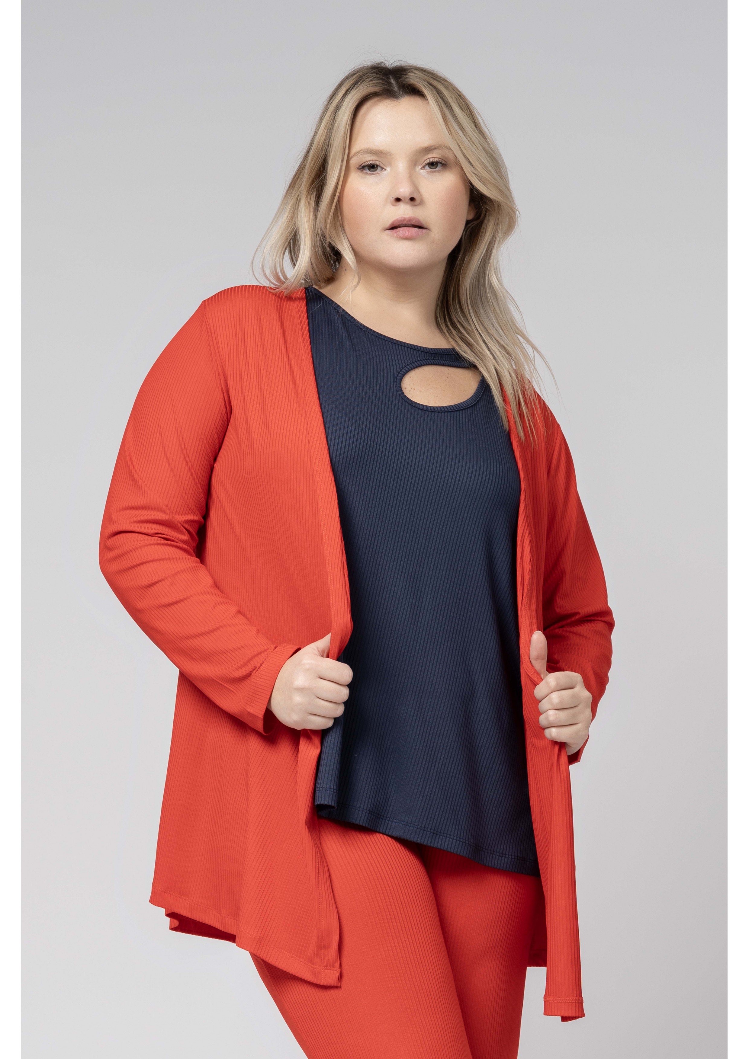 Veste en maille unie...