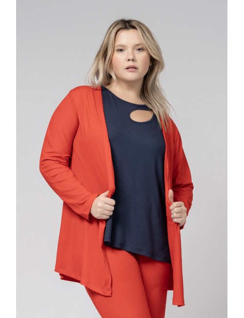 Veste en maille unie...