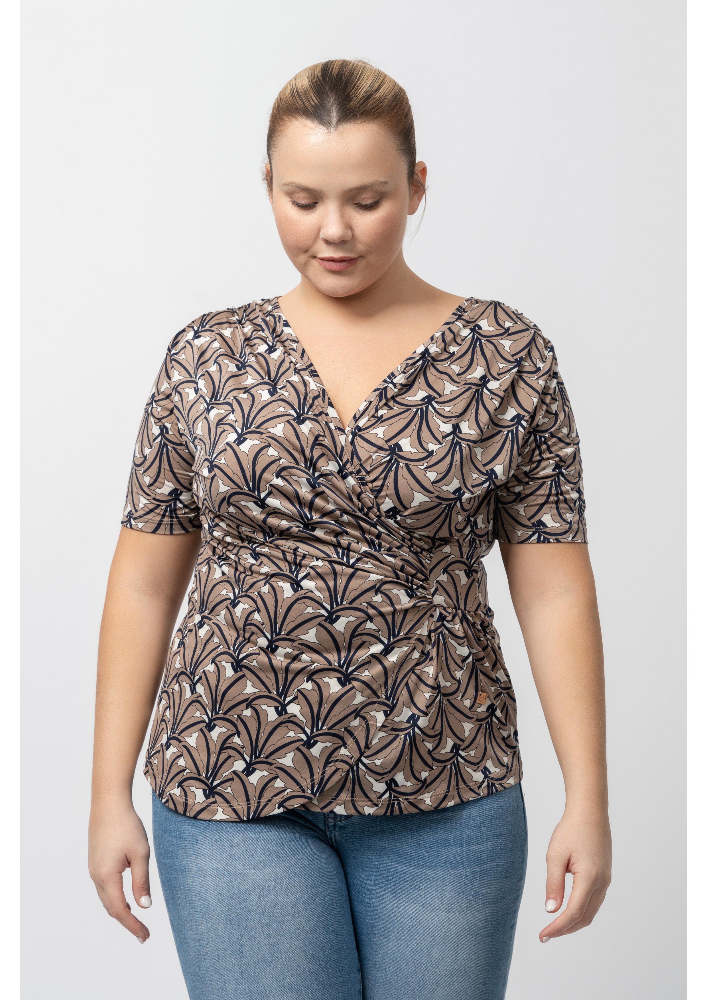 Pull en maille imprimée...