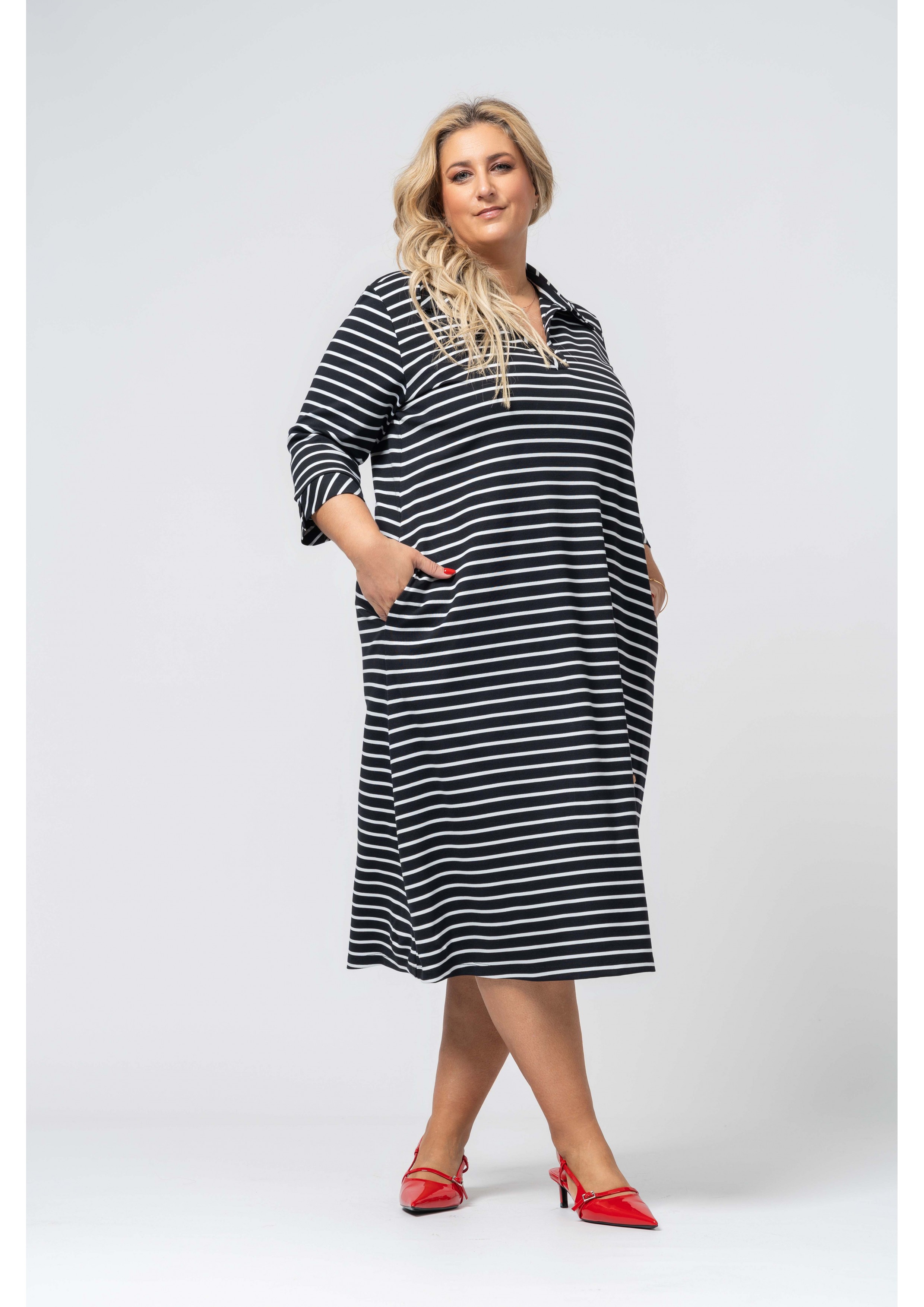 Printed Knit Dress Spring...