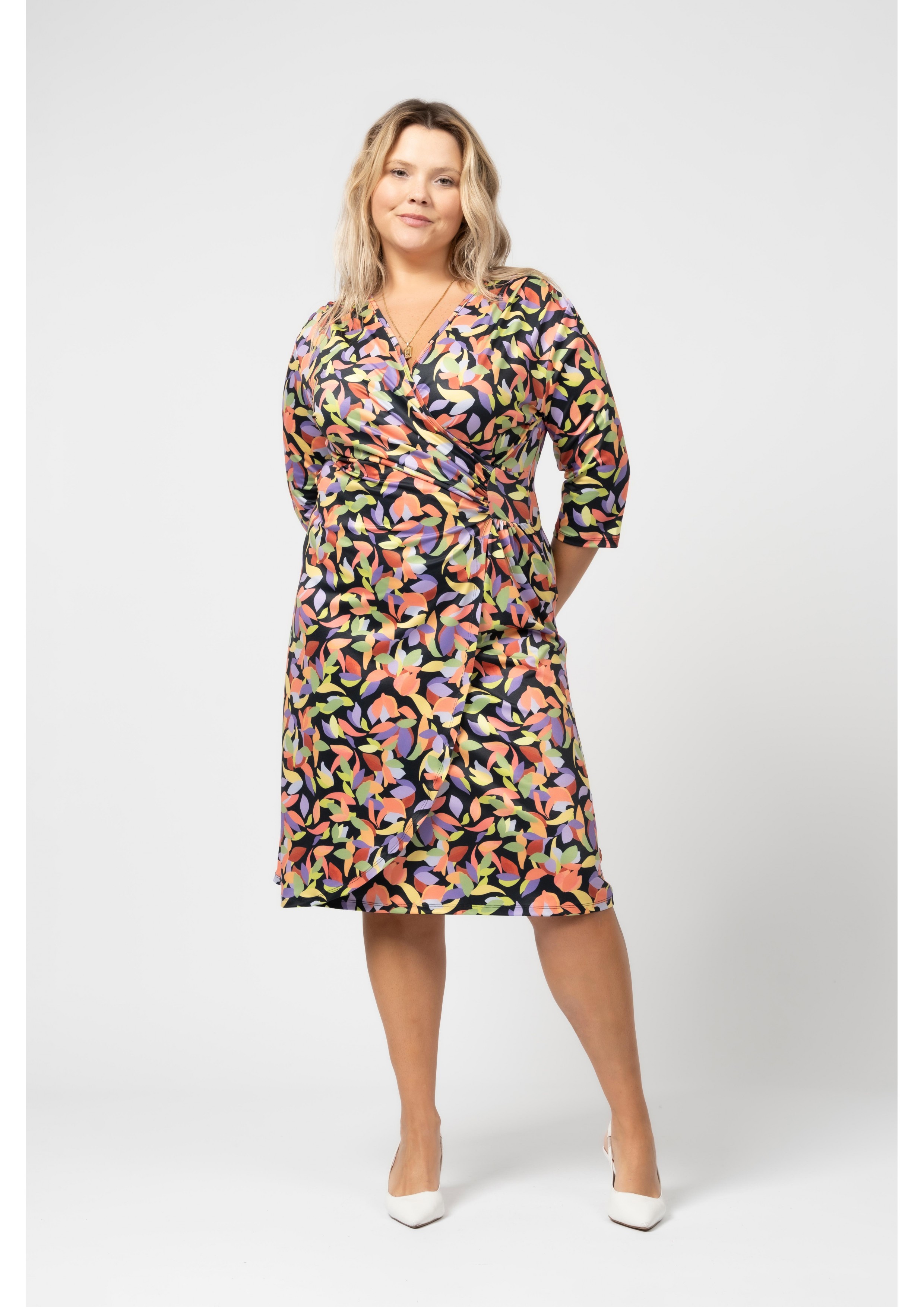 Printed Knit Dress Spring...