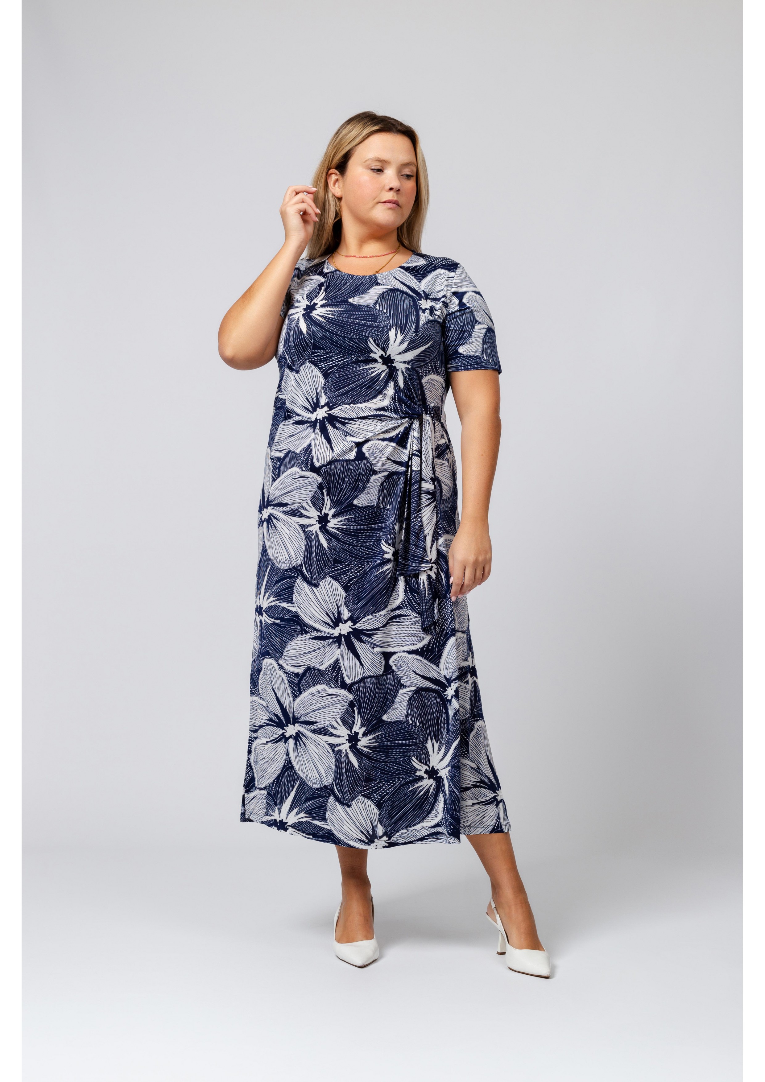 Printed Knit Dress Spring...