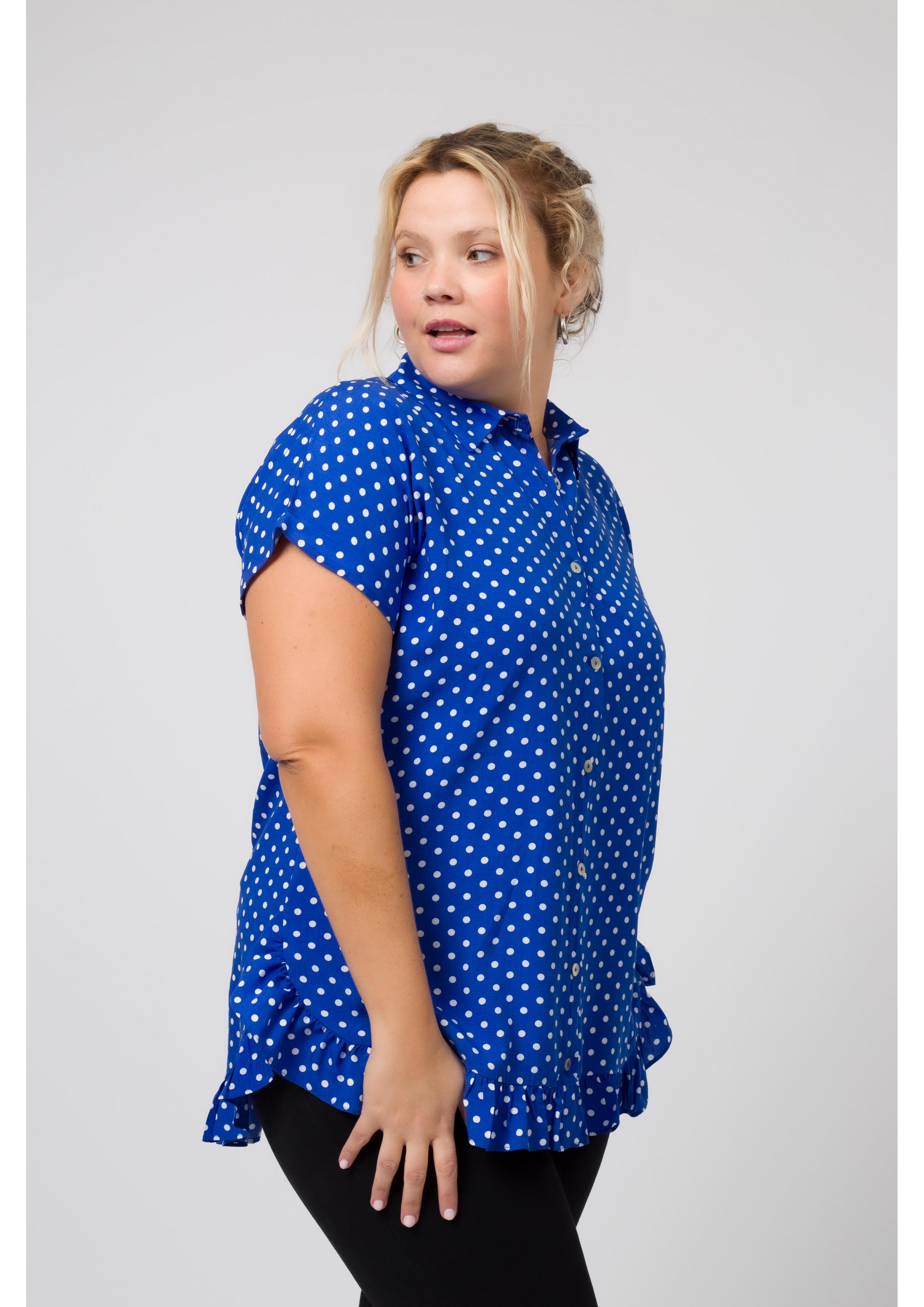 Blouse en tissu imprimé...