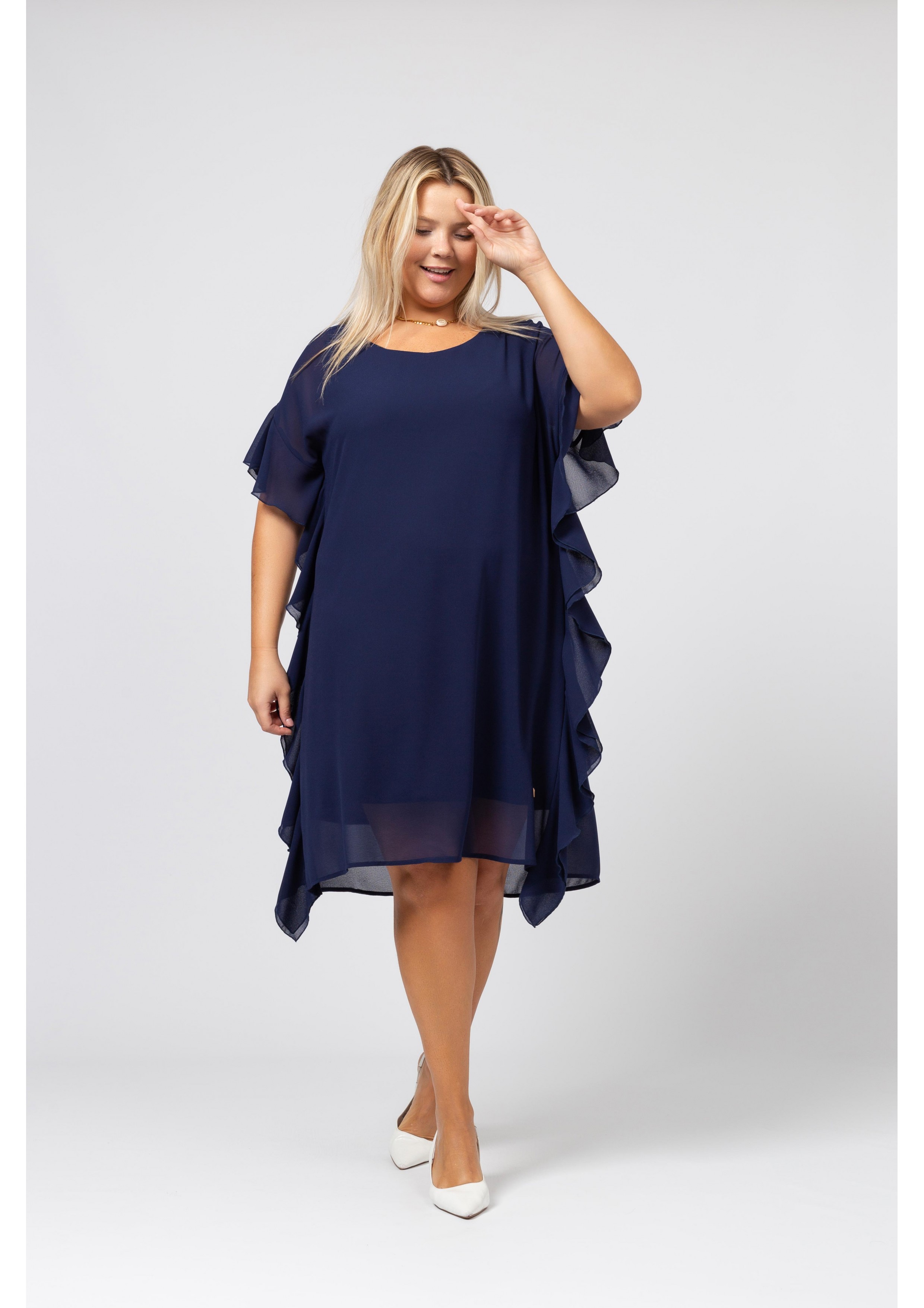 Plain Fabric Dress Spring...