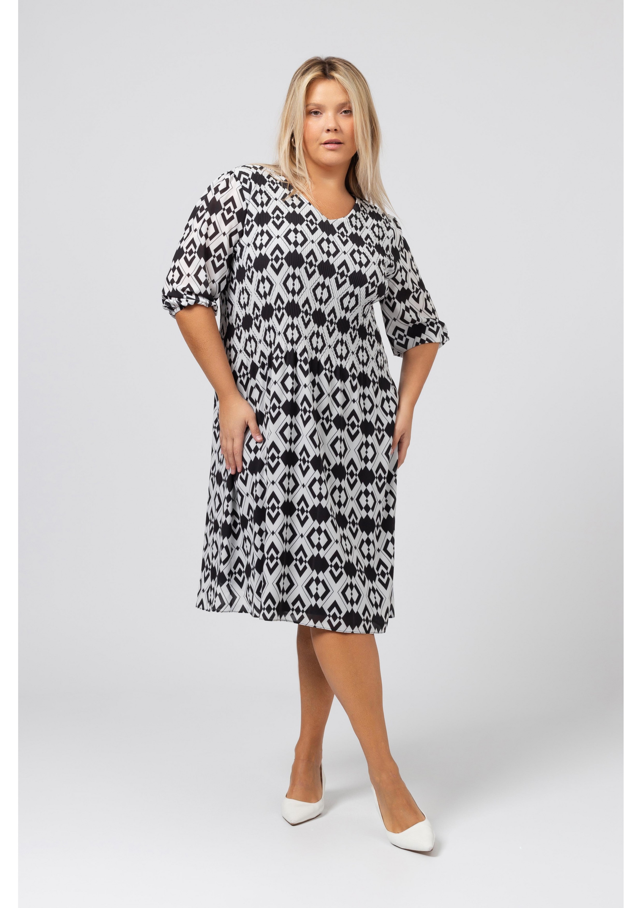 Printed Fabric Dress Spring...