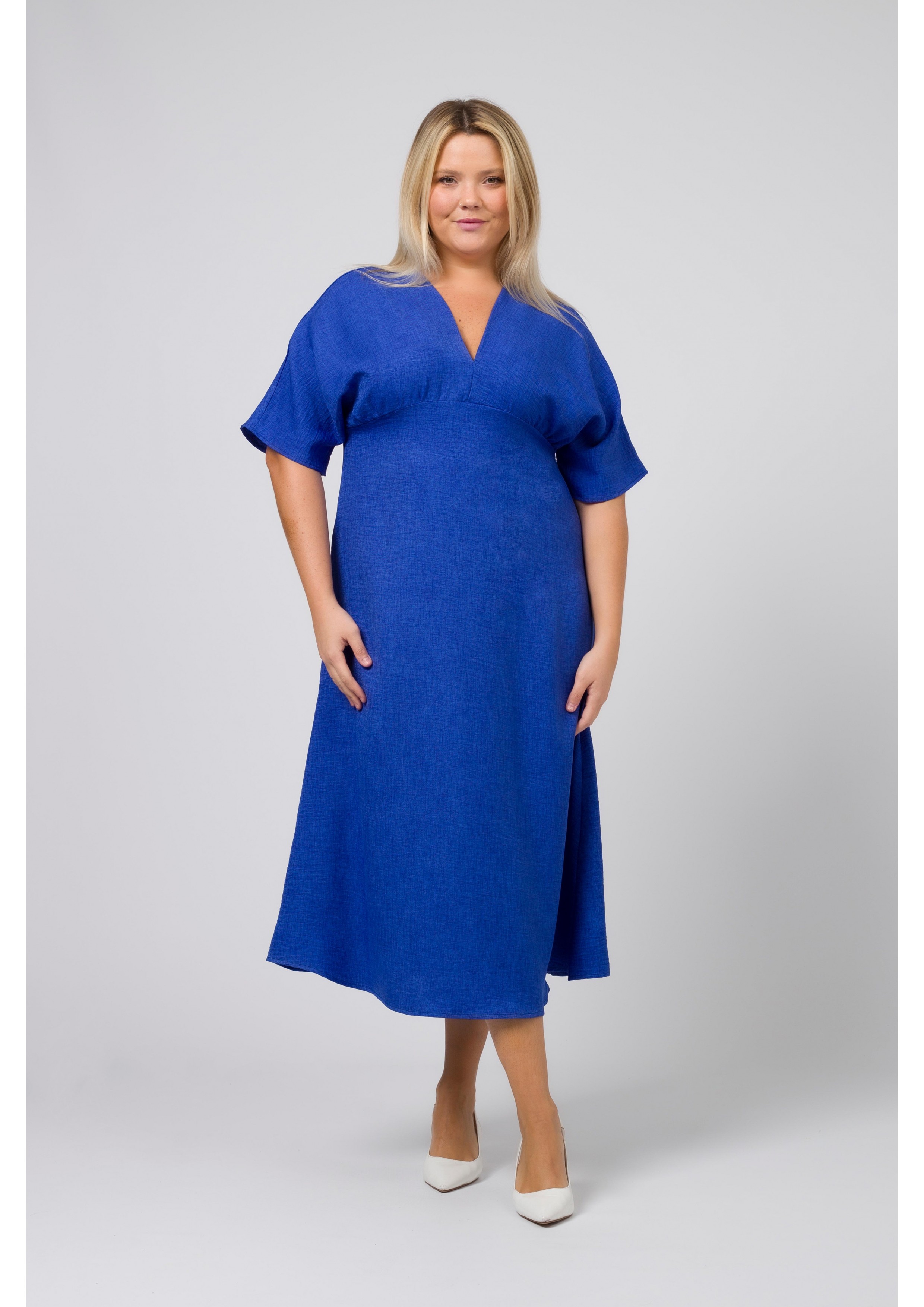 Plain Fabric Dress Spring...