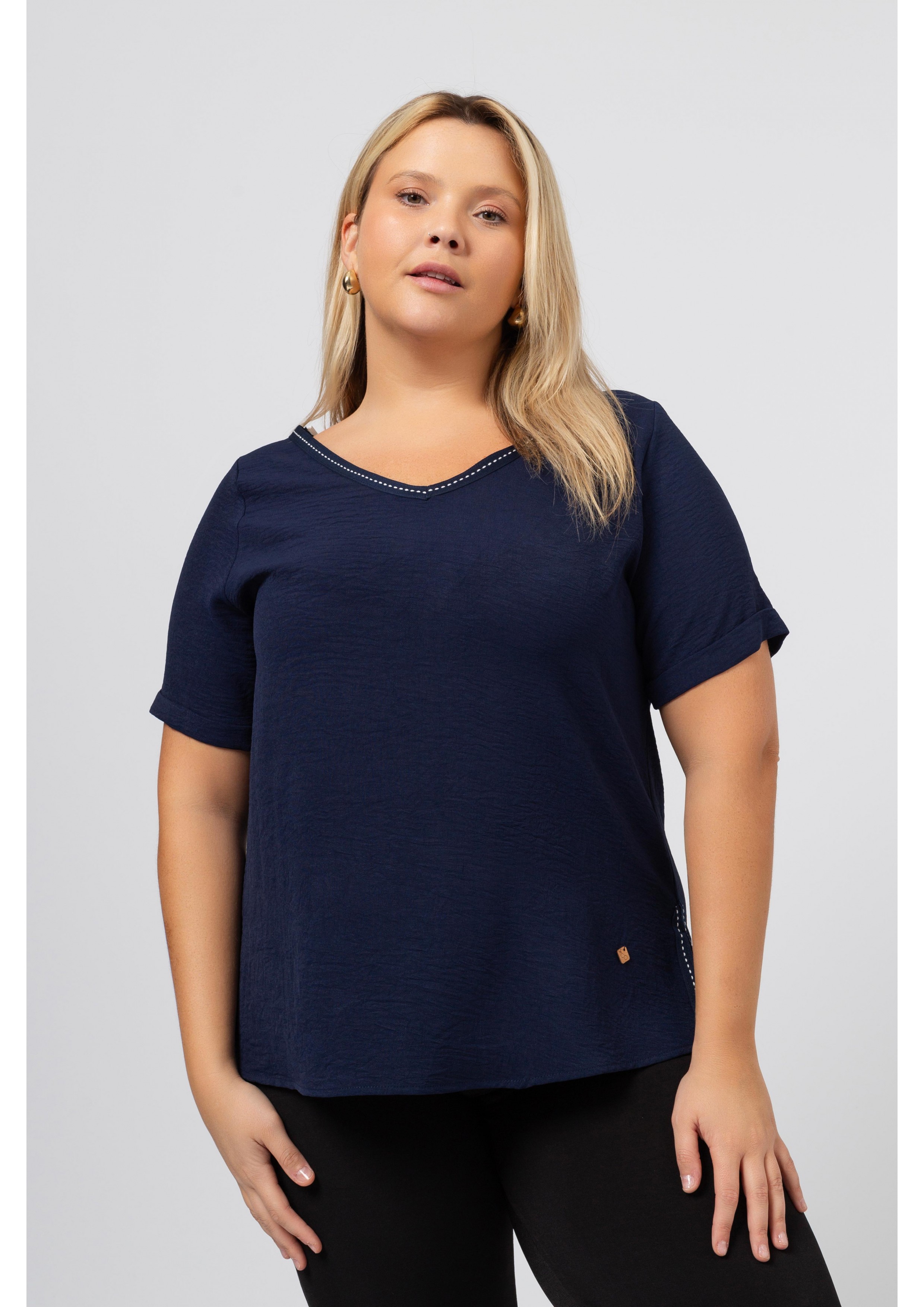 Tunic in Smooth Fabric...