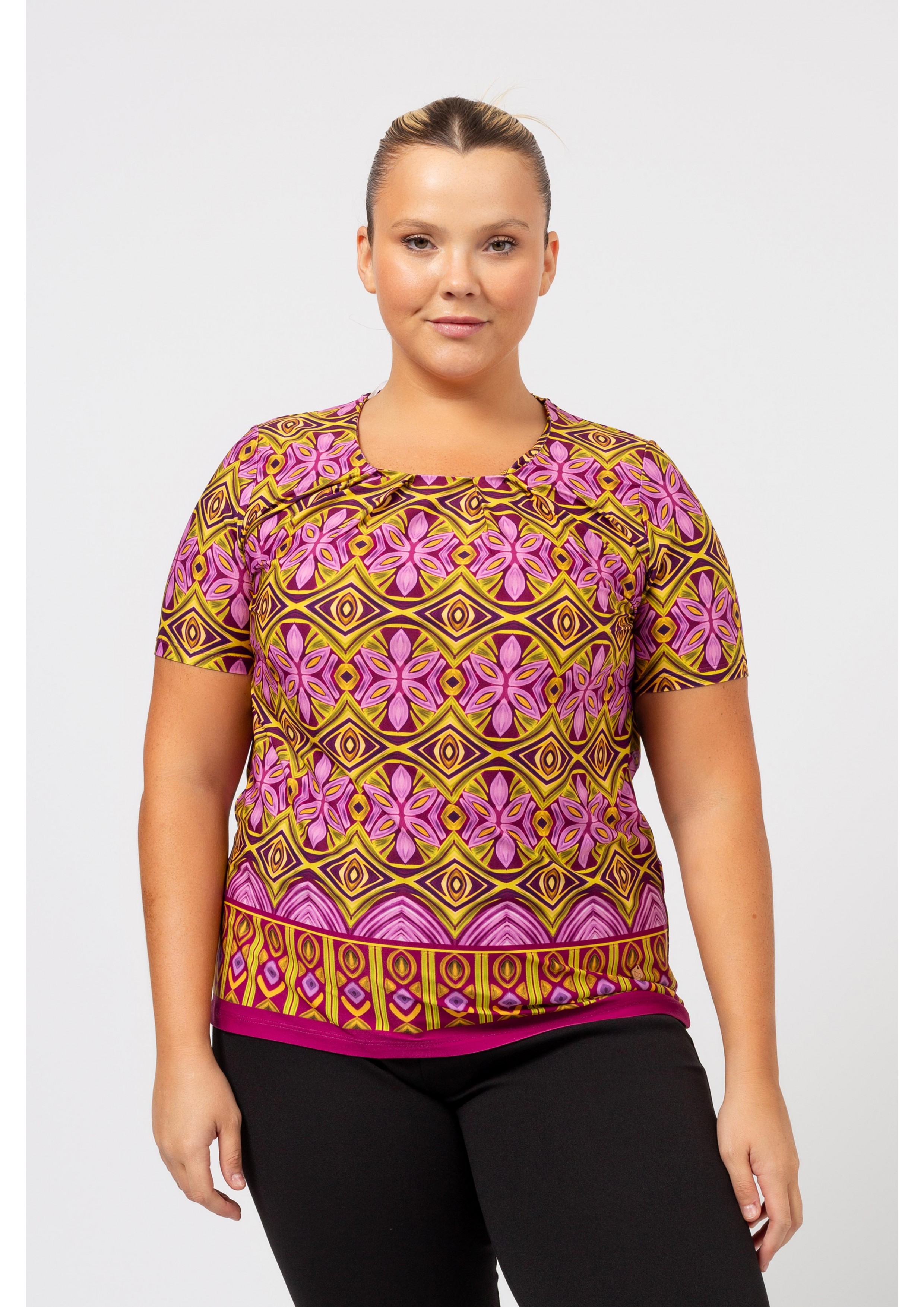 T-shirt en maille imprimée...