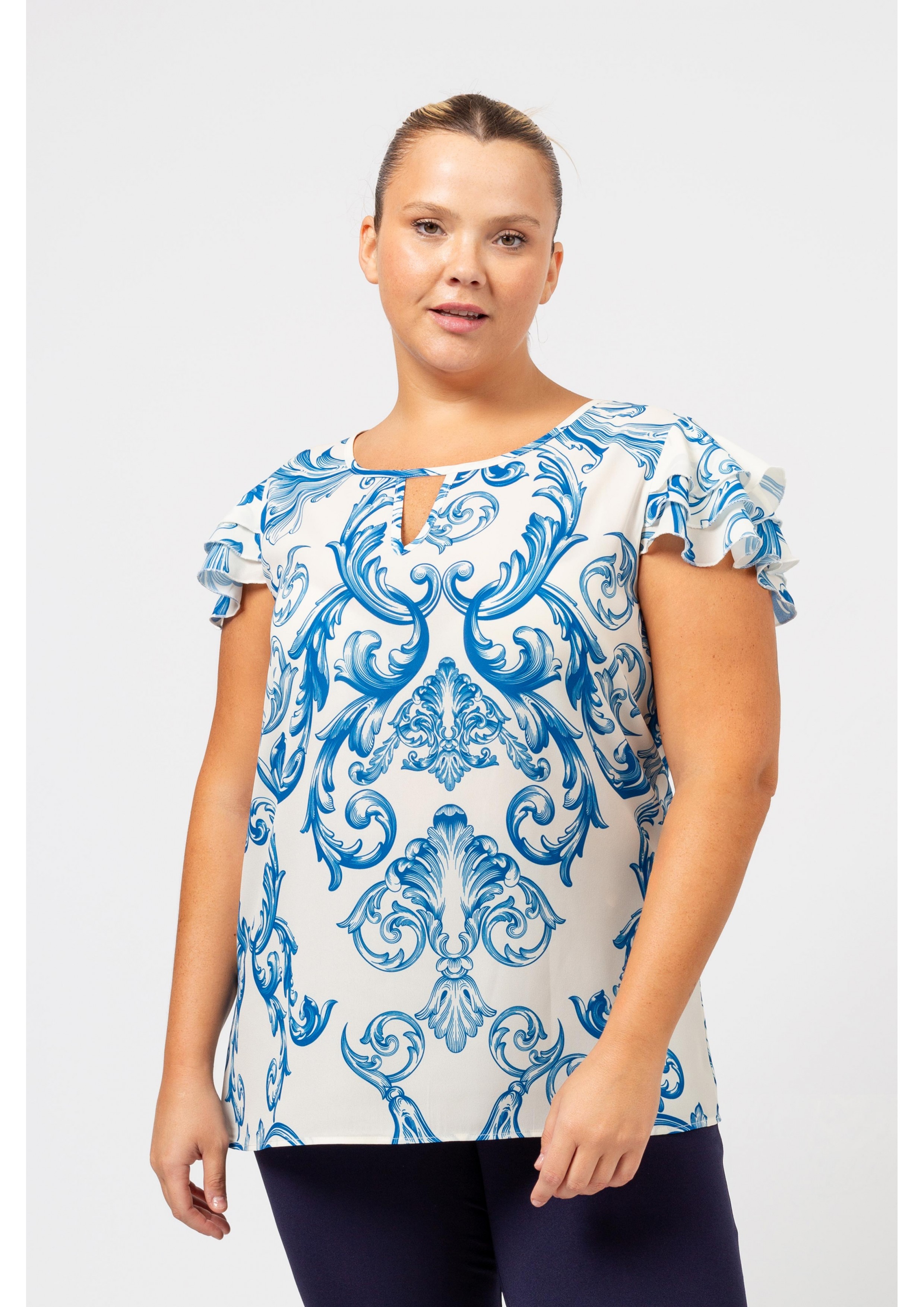  blouse en tissu imprimé...