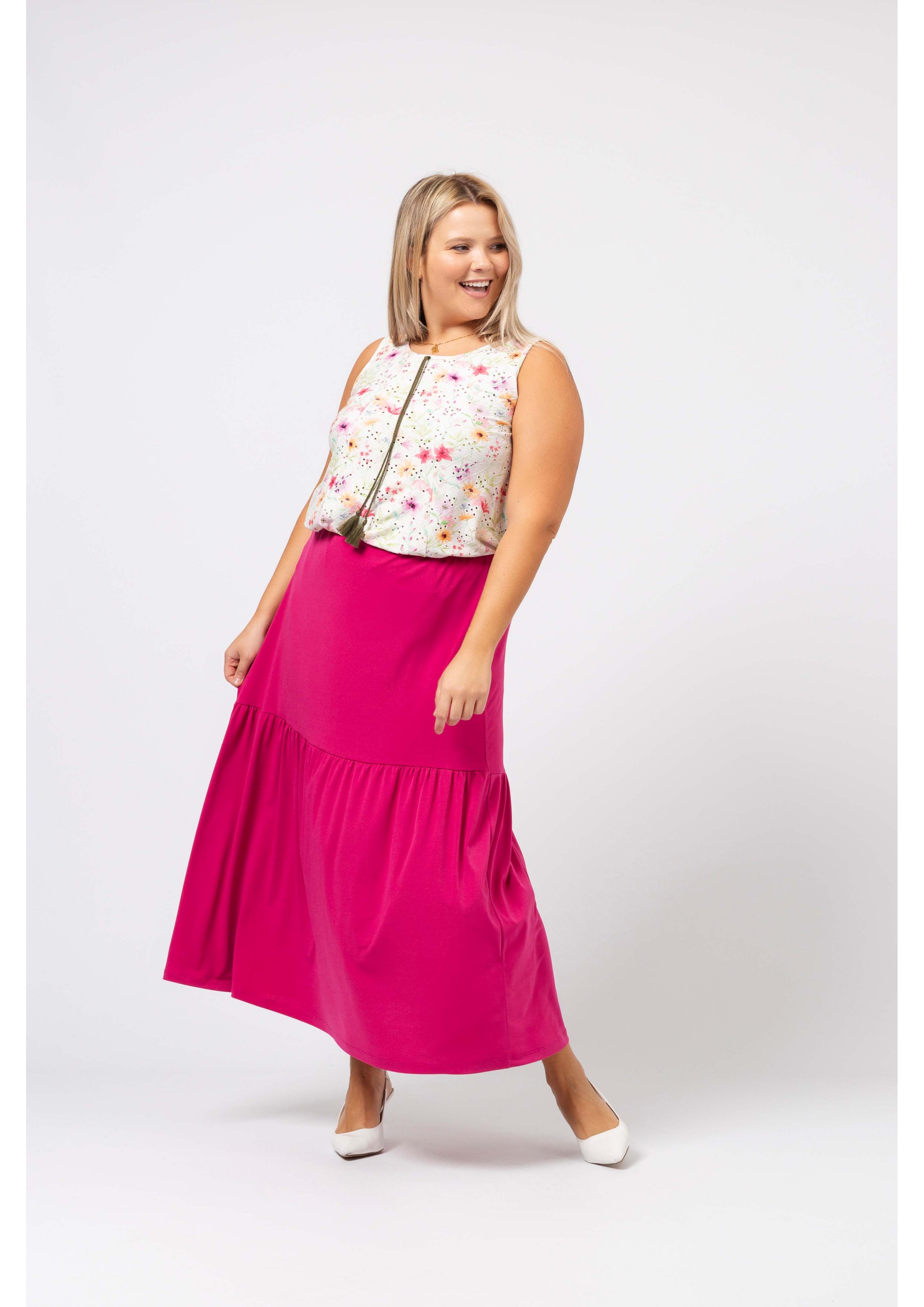 Plain Knit Skirt Spring...