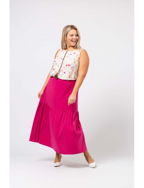 Plain Knit Skirt Spring...