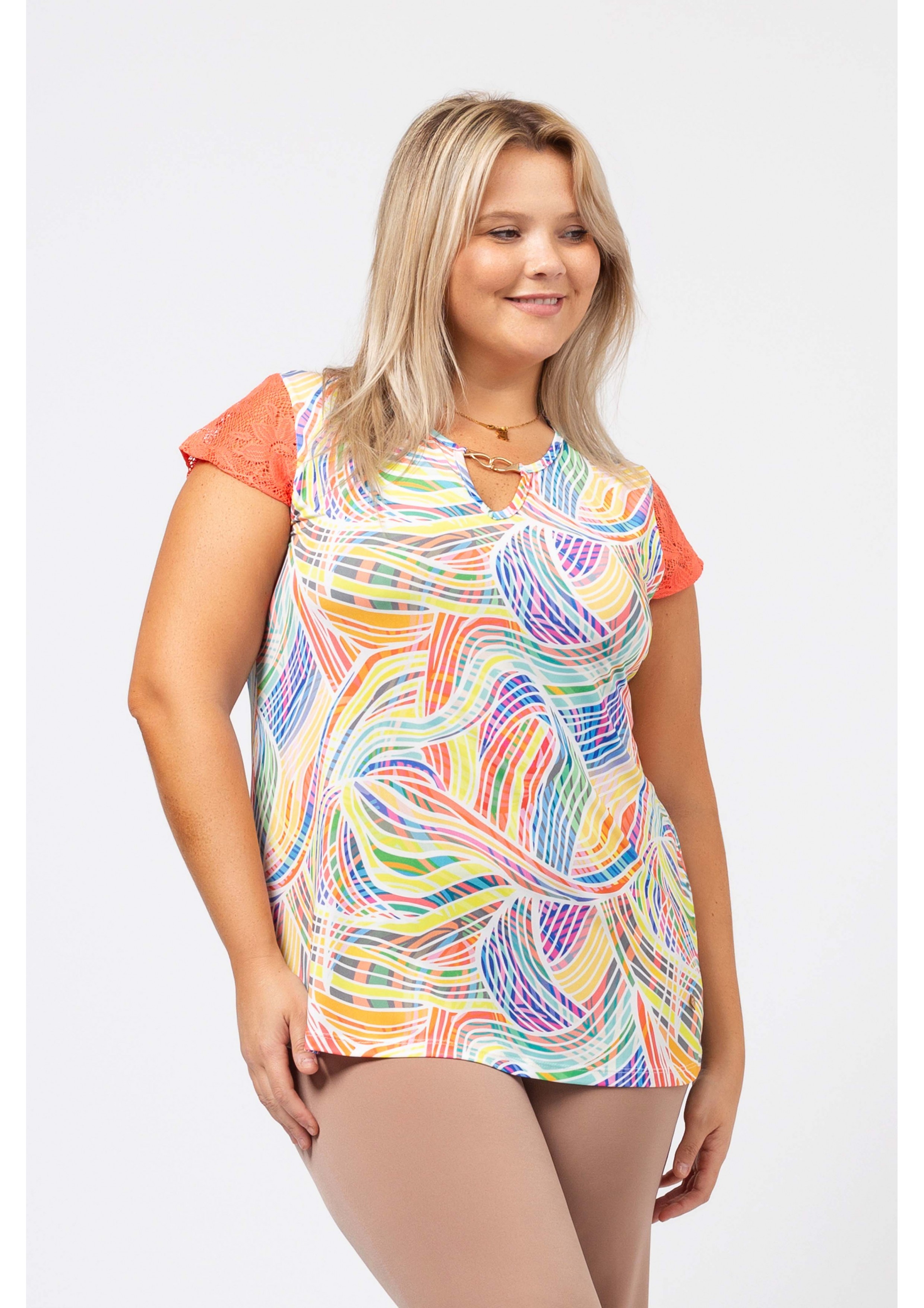 Pull en maille imprimée...