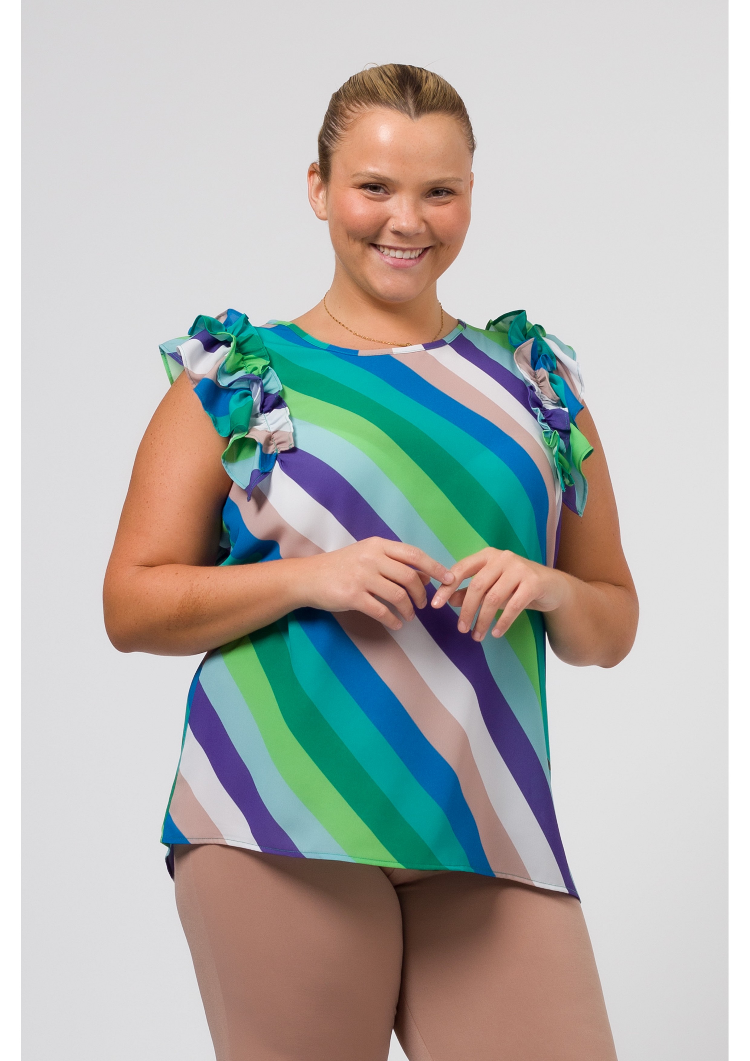 Printed Fabric Top Spring...