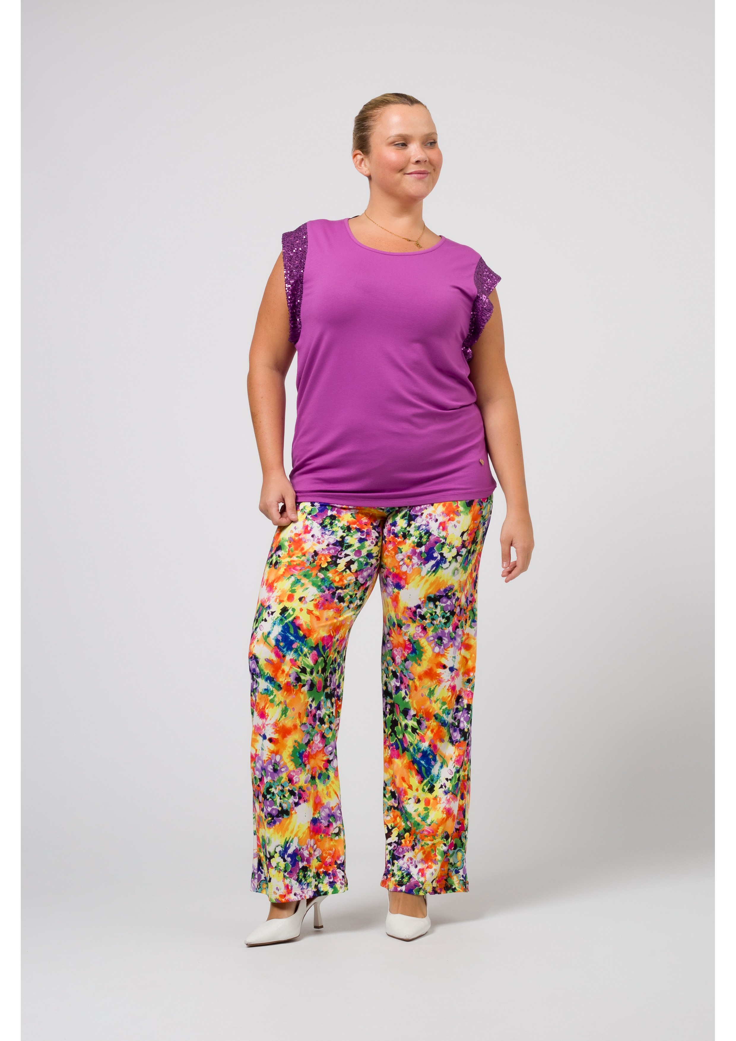 Printed Knit Pants Spring...