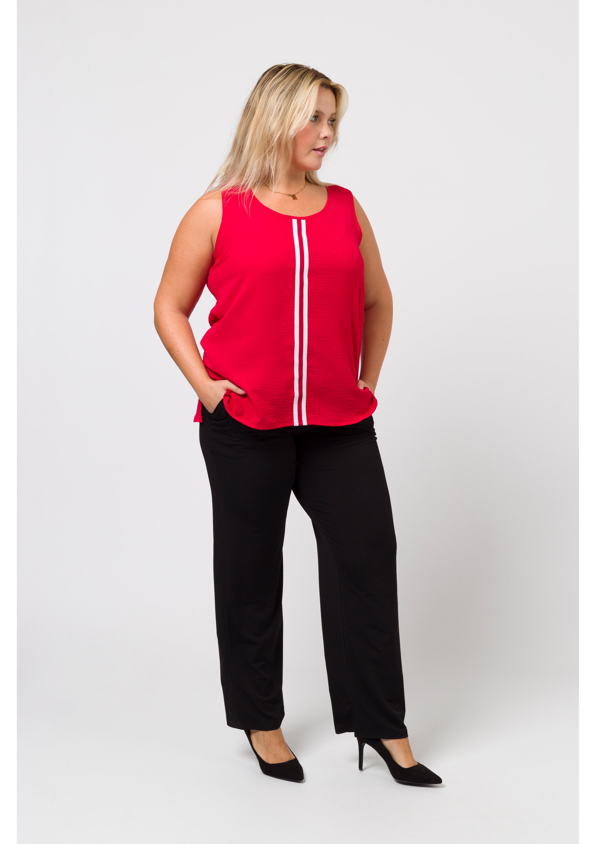 Pantalon en maille unie...