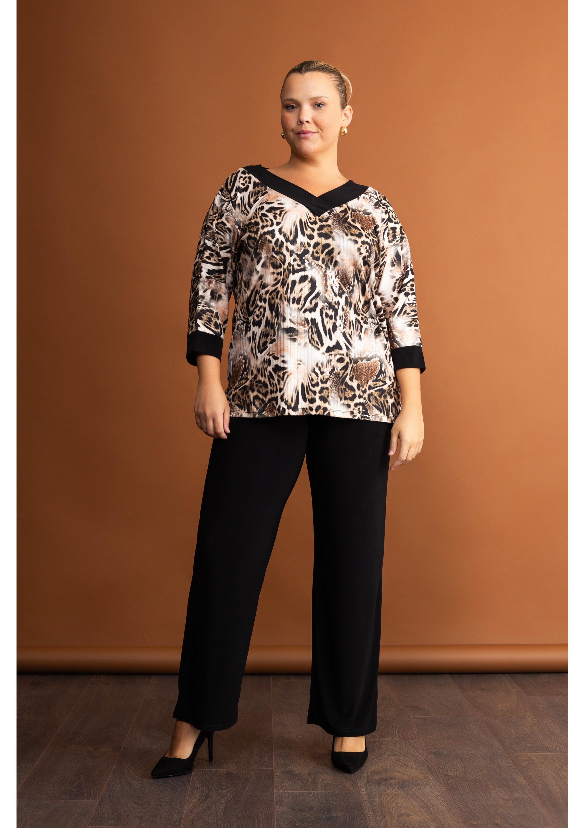 Conjunto de malha estampada...