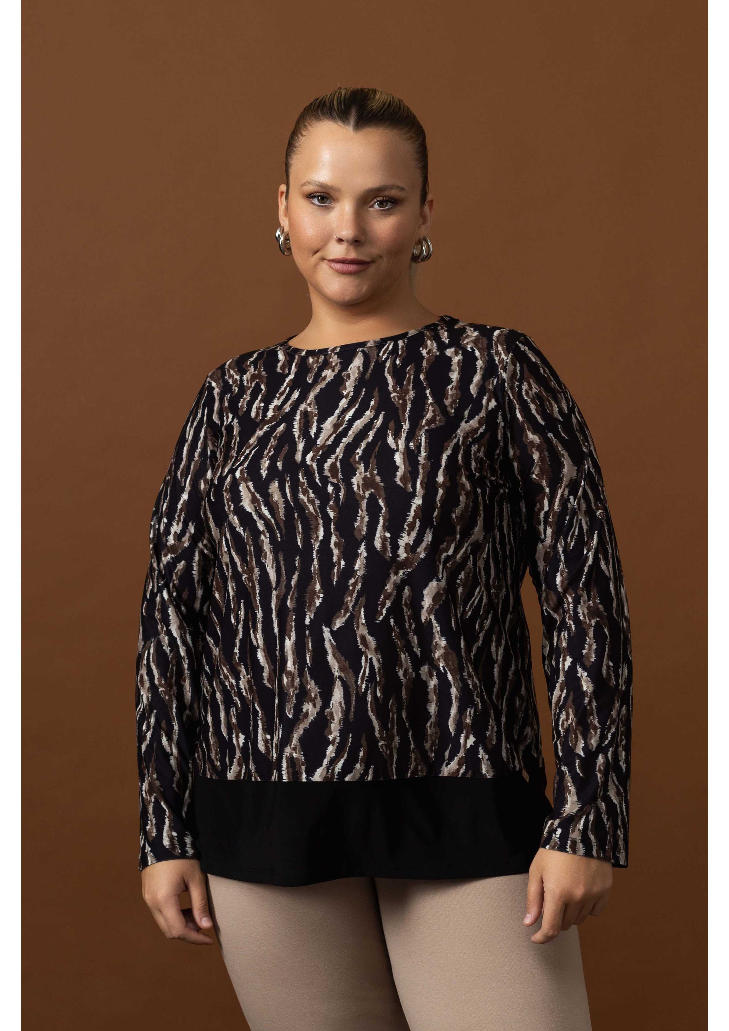 Pull en tricot imprimé...