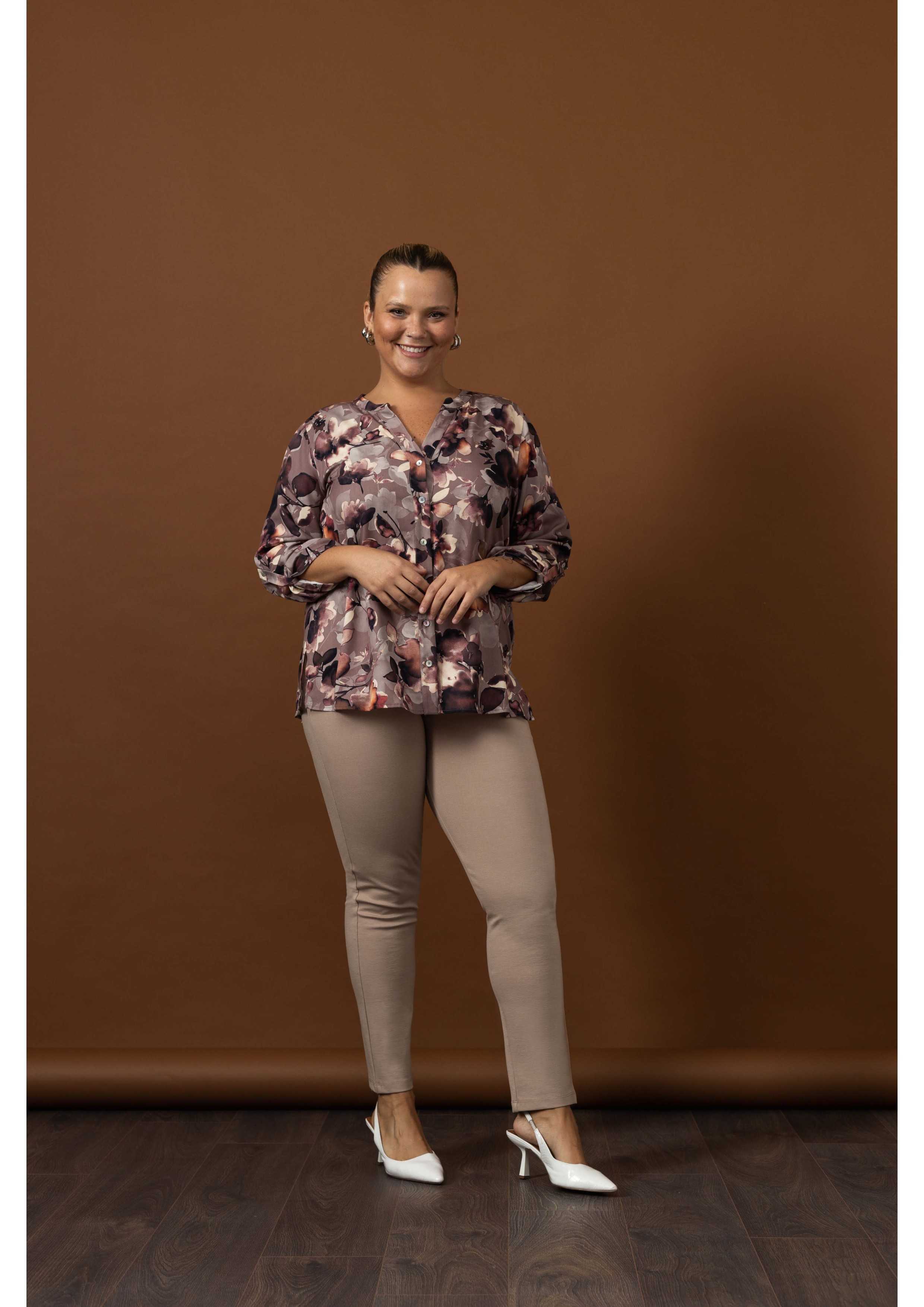 Pantalon en maille unie...