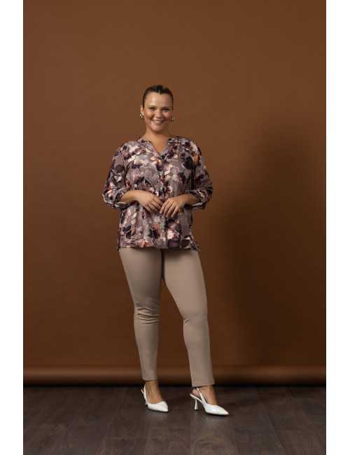 Pantalon en maille unie...