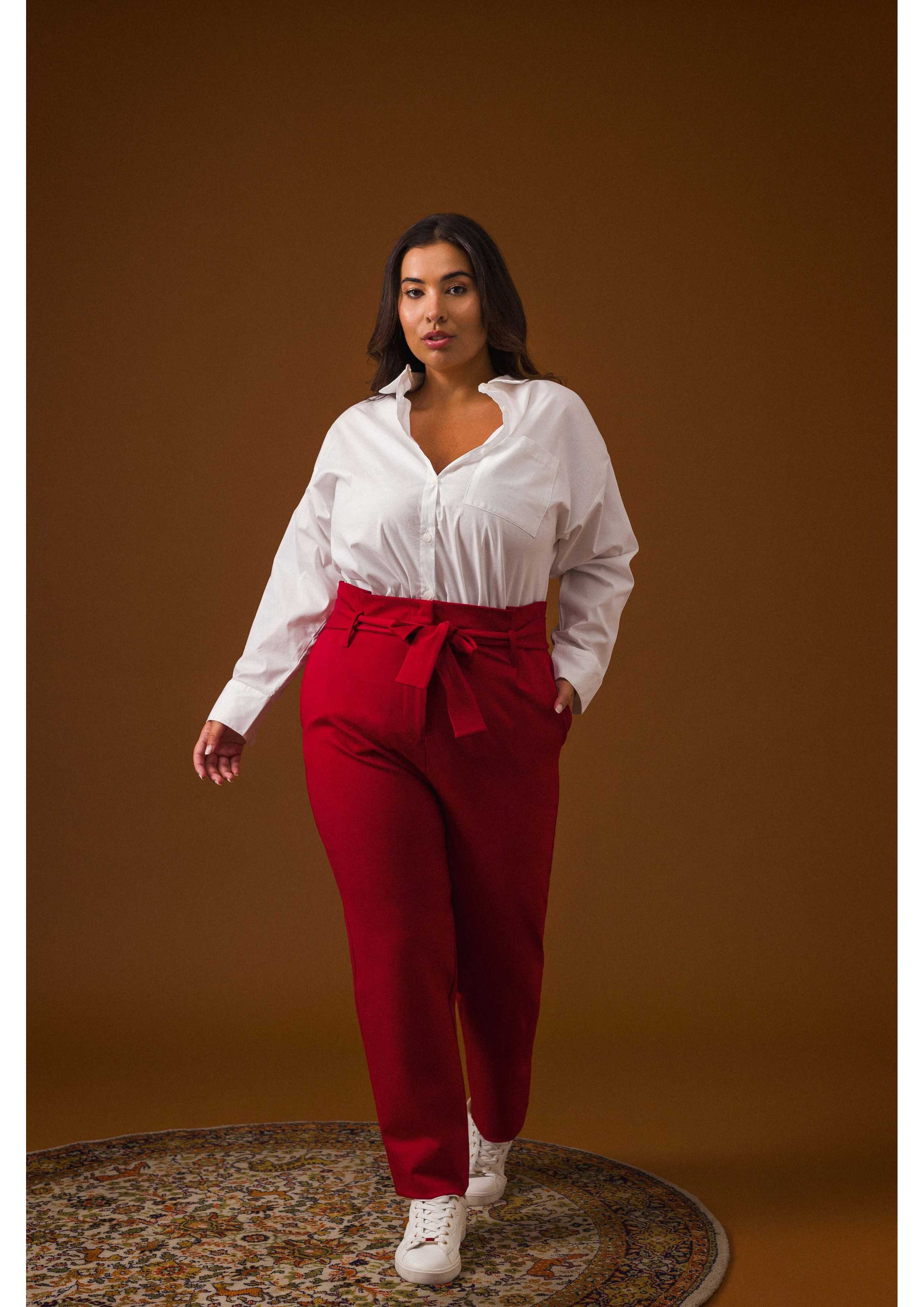 Plain Fabric Blouse Autumn...