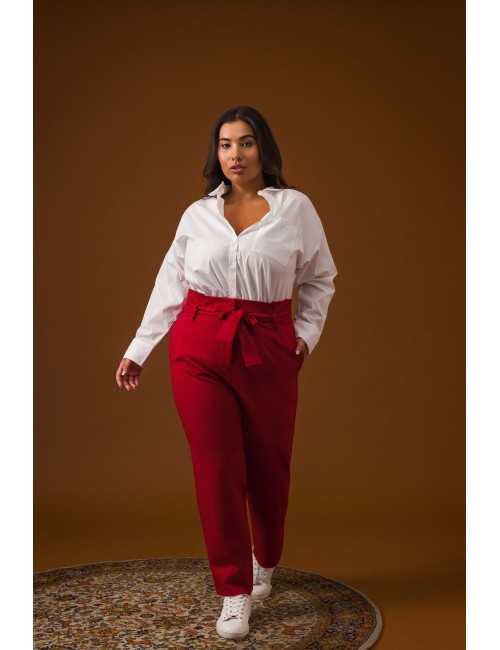 Plain Fabric Blouse Autumn...