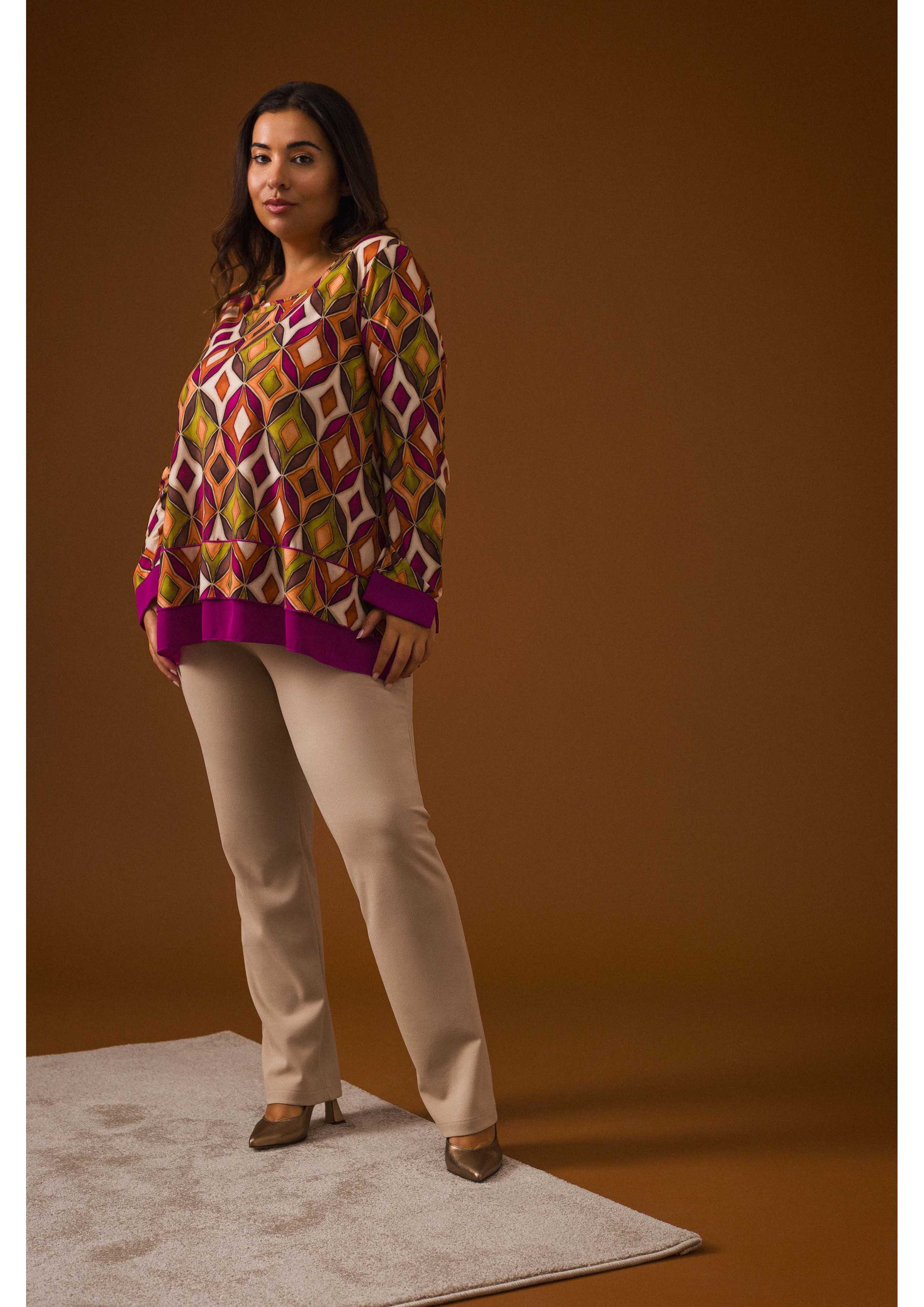 Printed Knit Tunic Autumn...