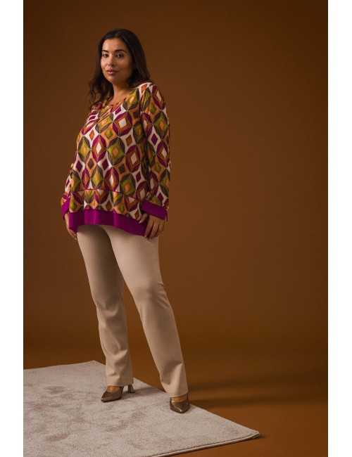 Printed Knit Tunic Autumn...