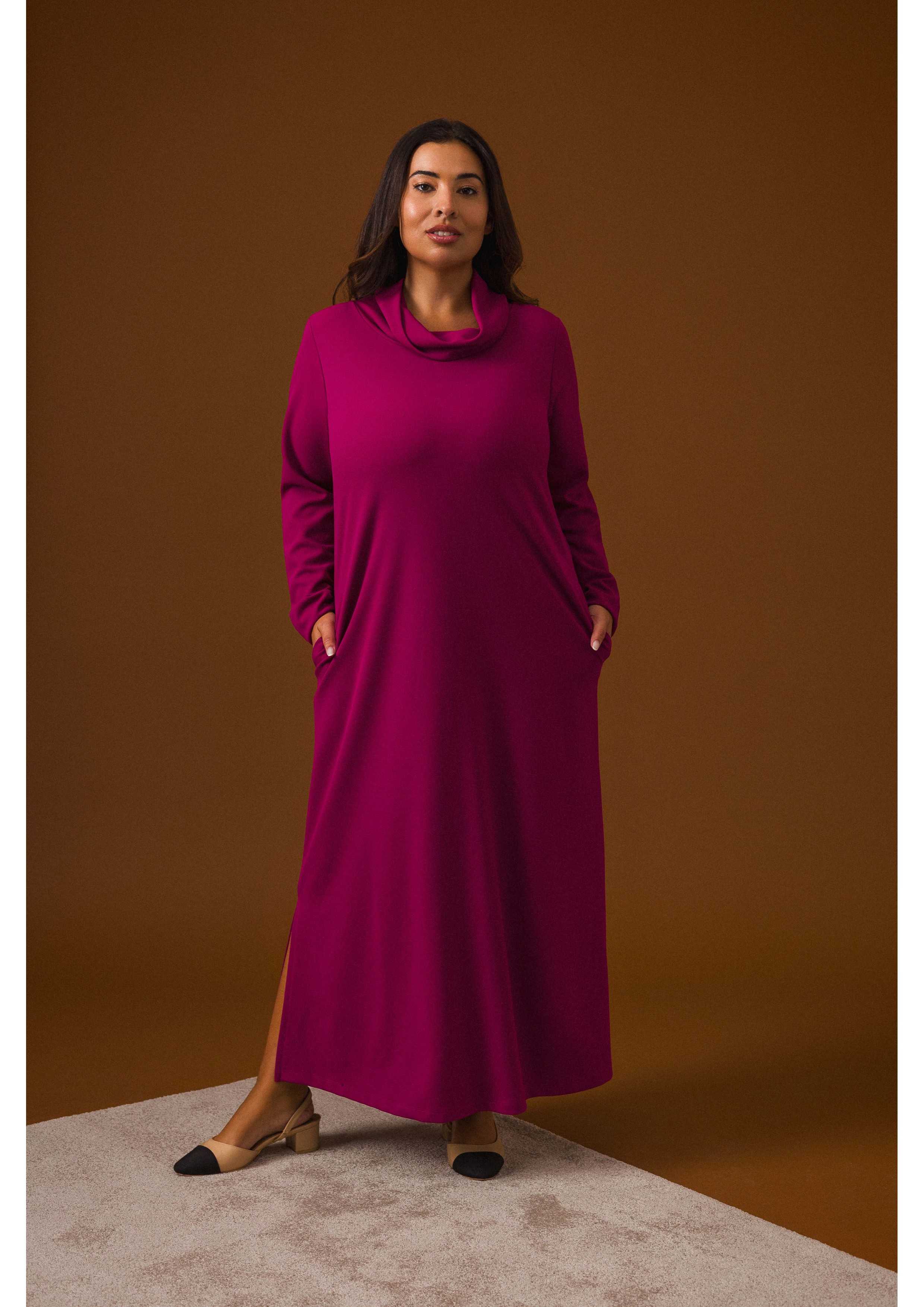 Vestido de punto liso...