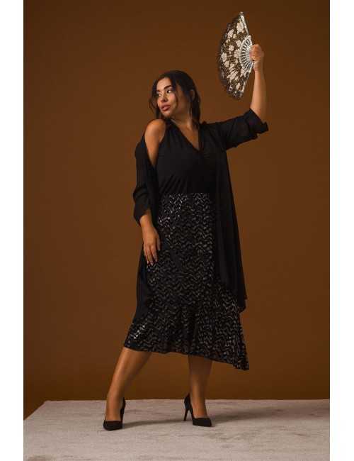 Chaqueta de tejido liso...