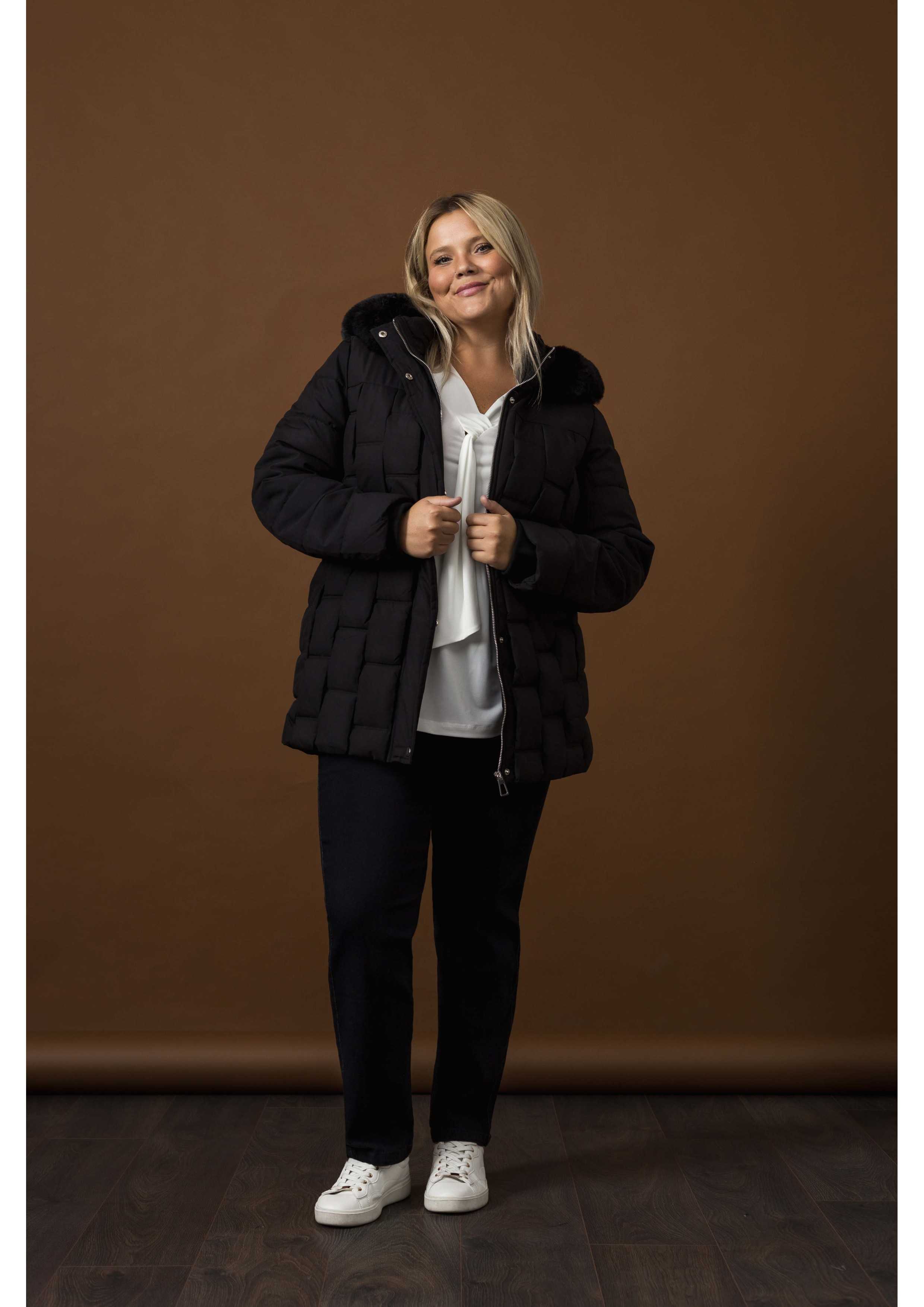 Pantalon en tissu uni...