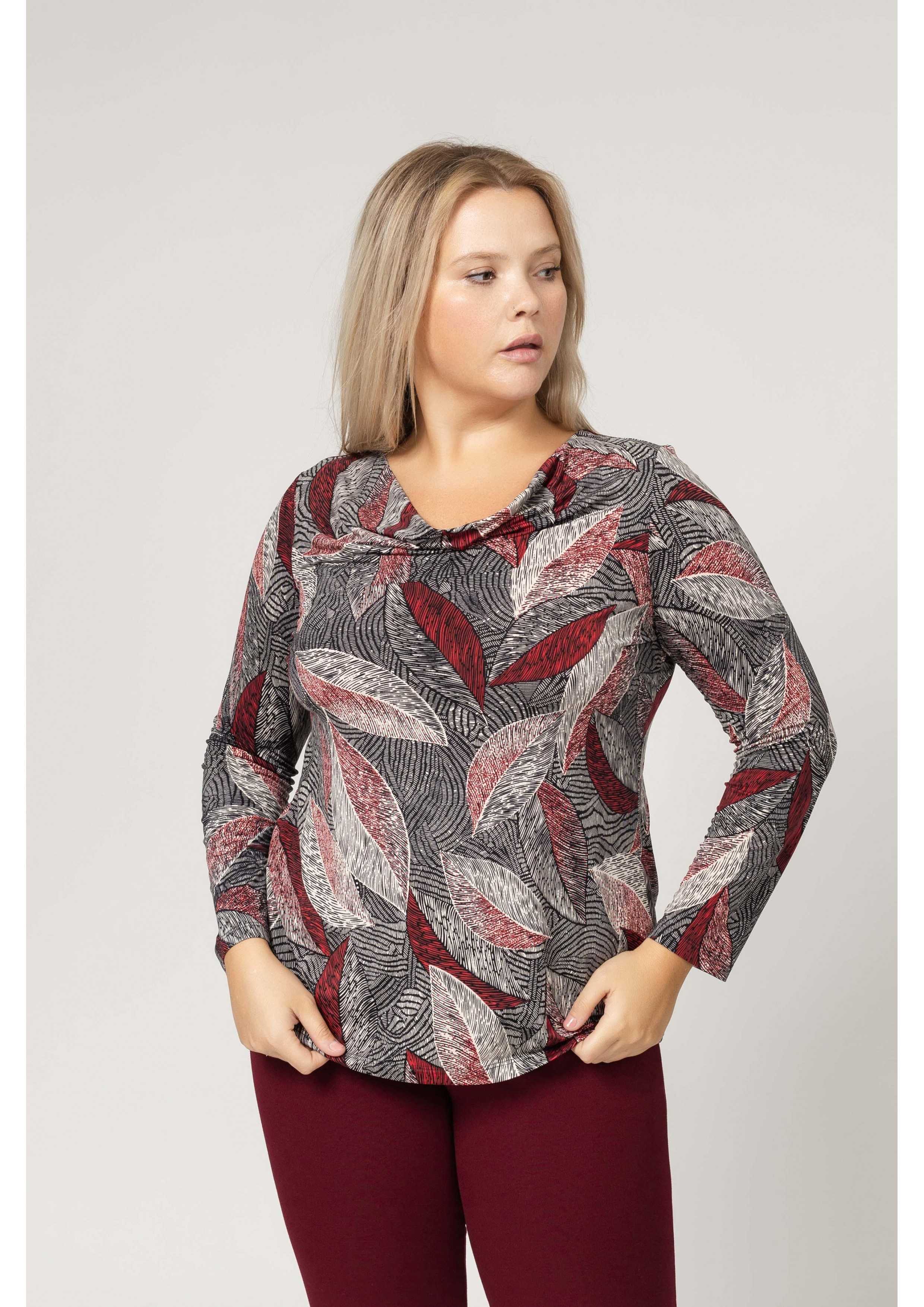 Printed Knit Tunic Autumn...