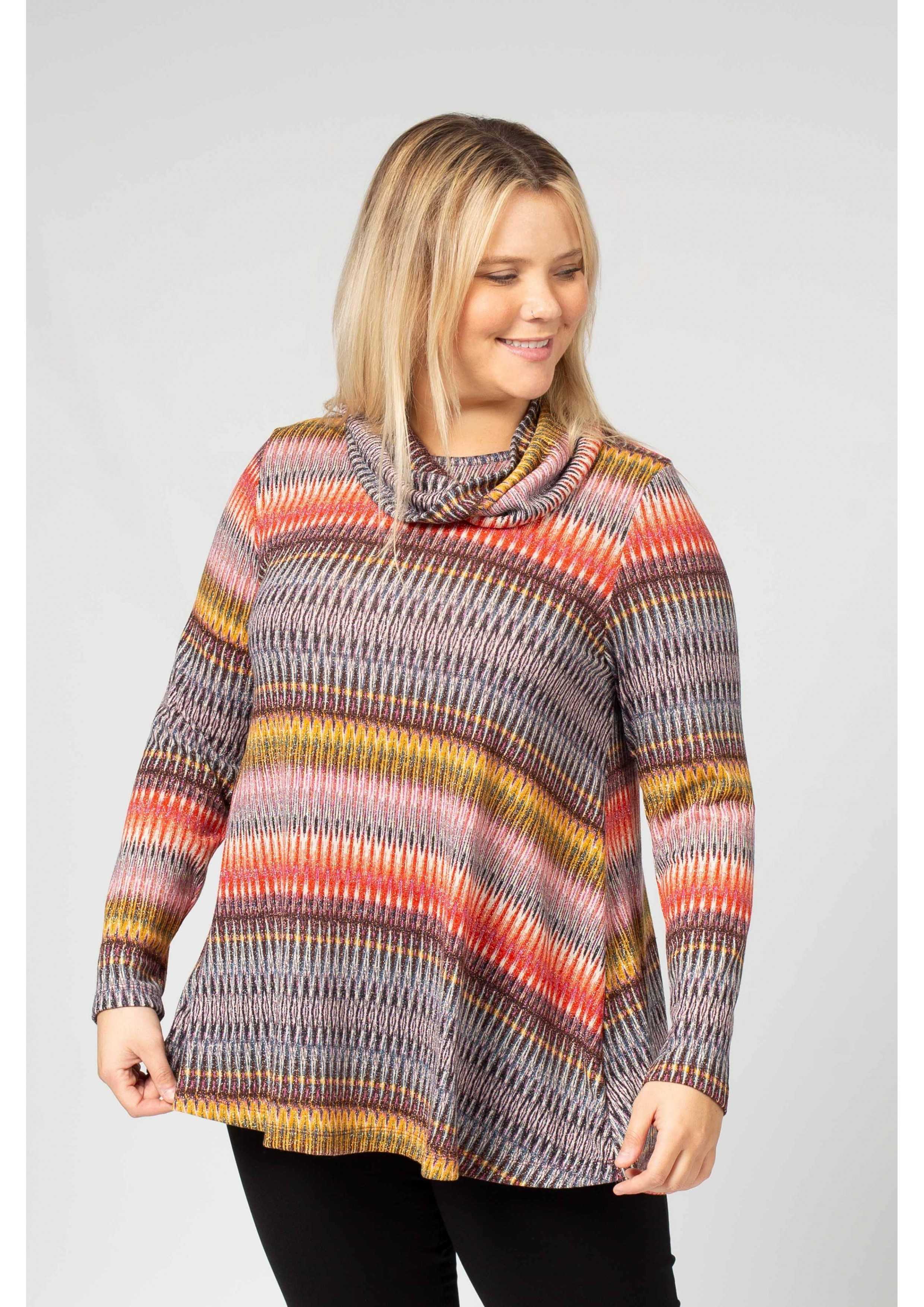 Printed Knit Tunic Autumn...