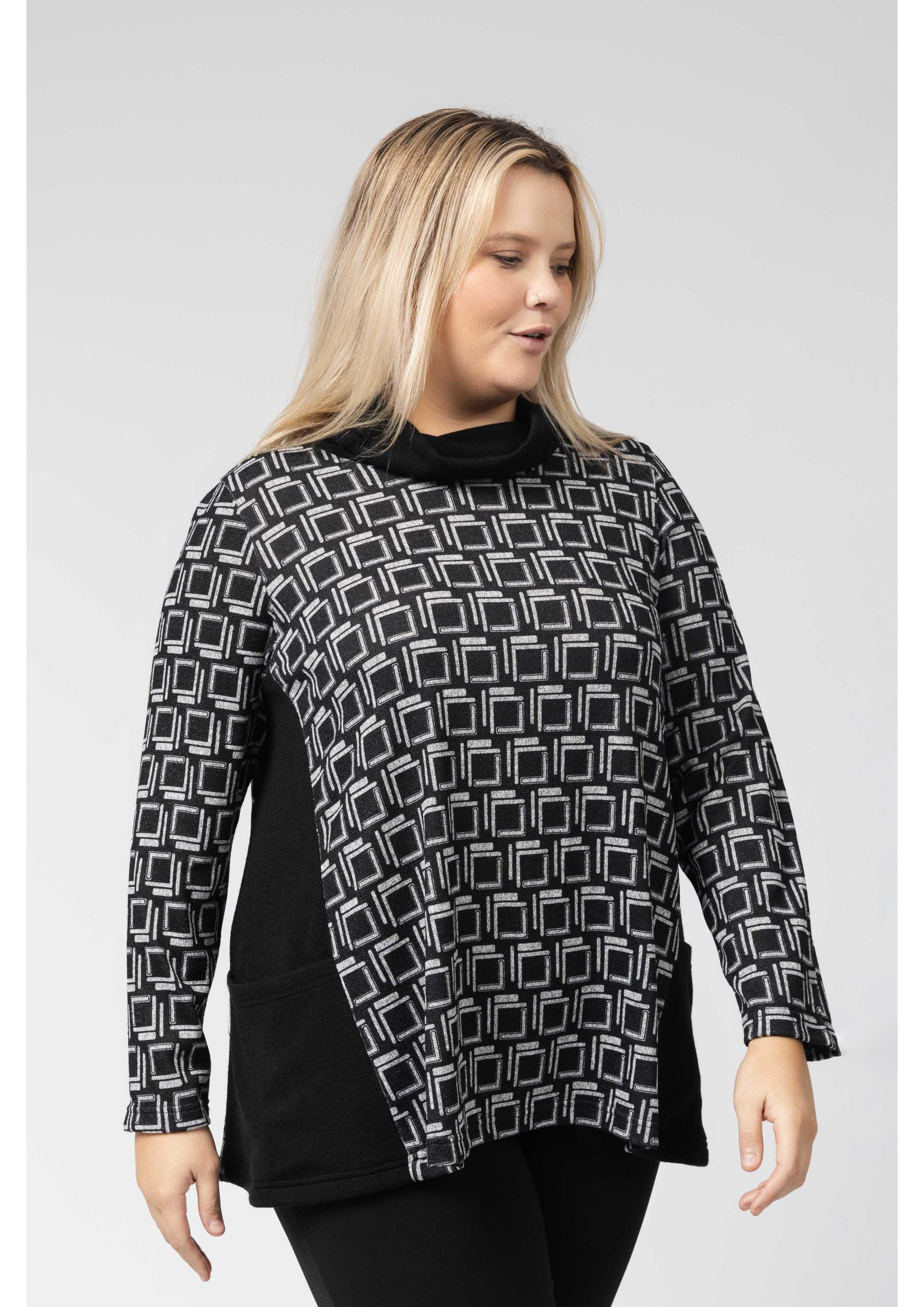 Printed Knit Tunic Autumn...