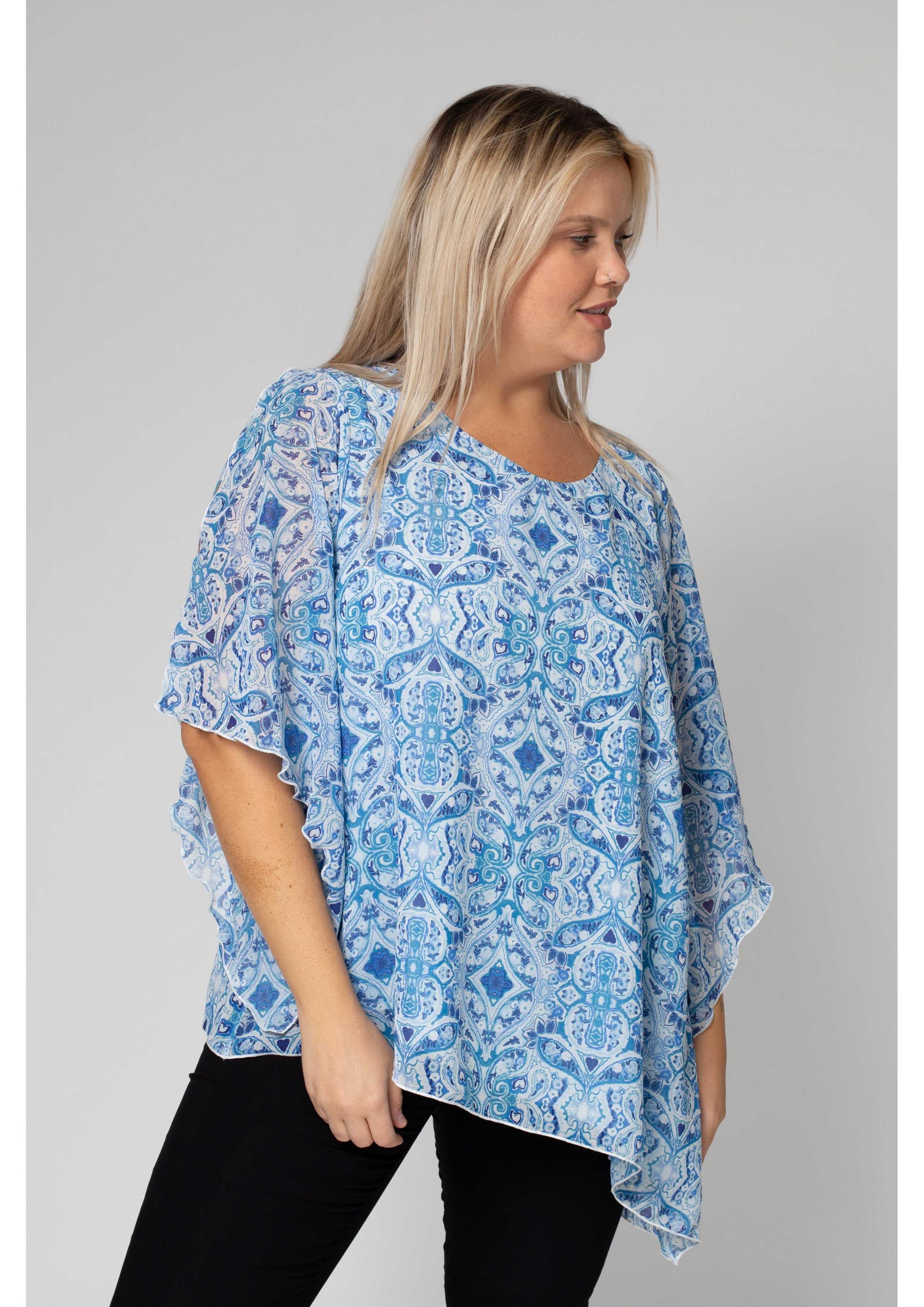Tunic in printed fabric...