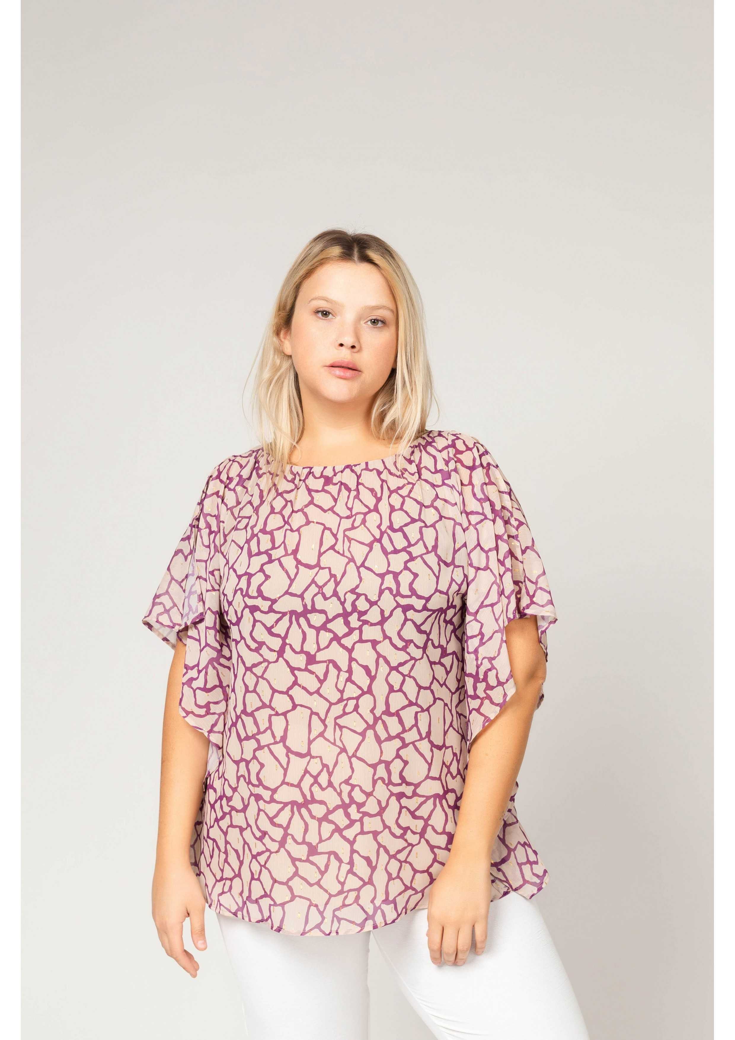 Tunique type poncho en...