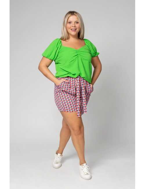 Short en tissu imprimé...