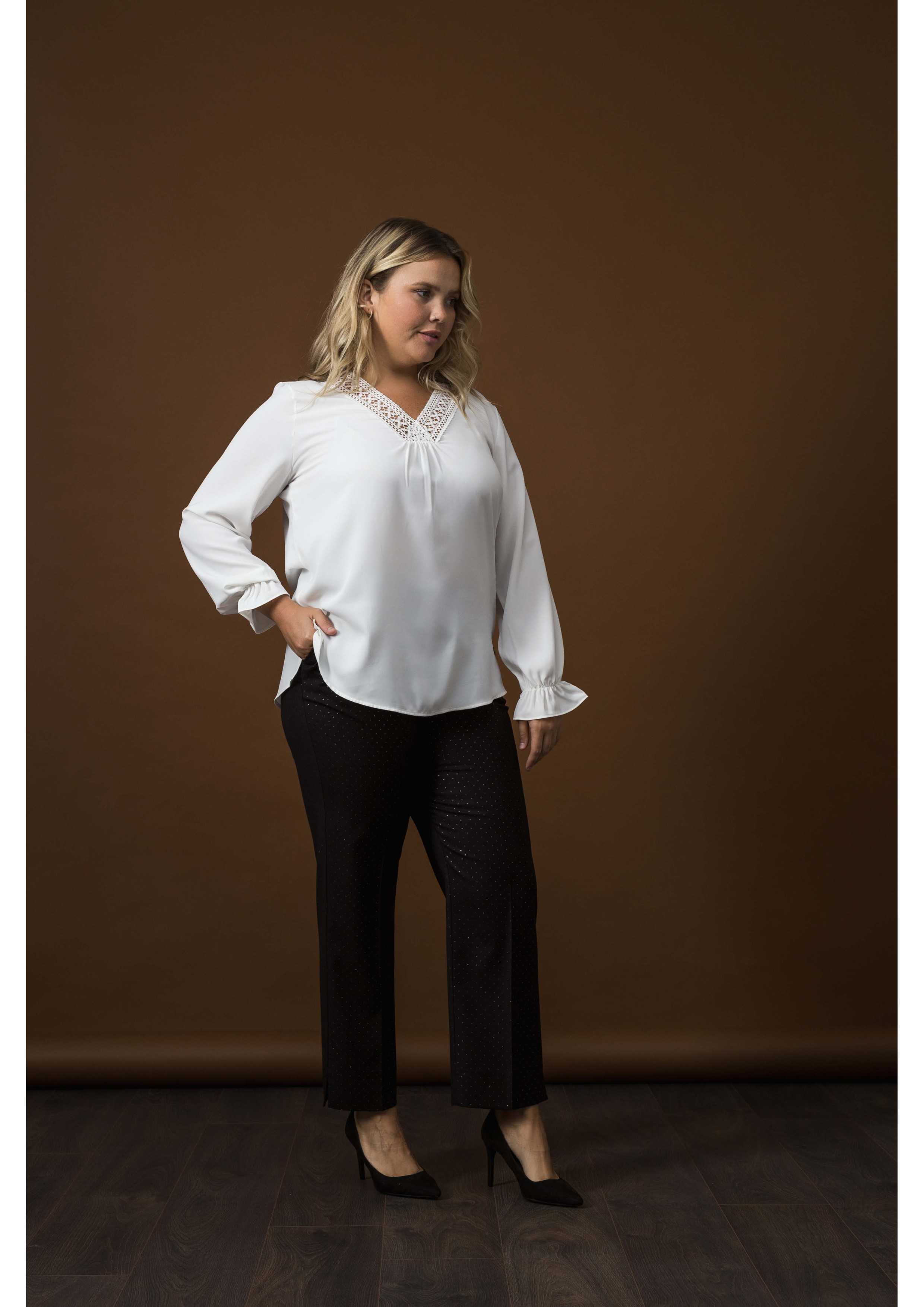 Pantalones de tejido...