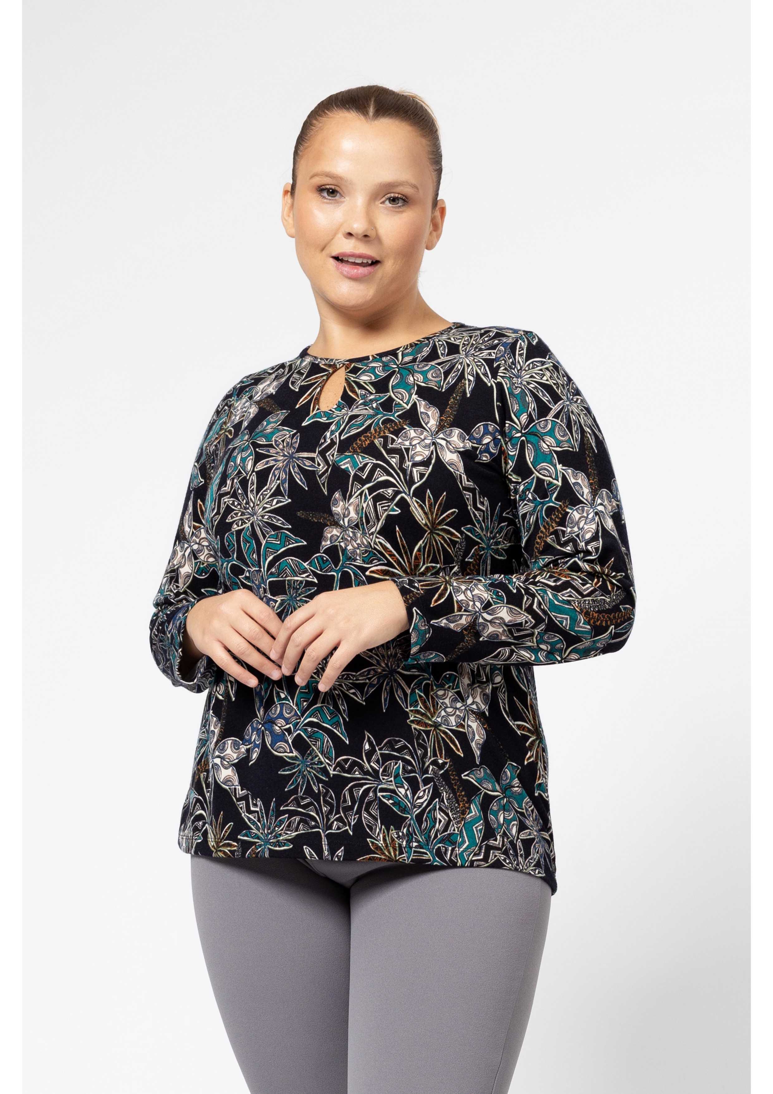 Printed Knit Sweater Autumn...