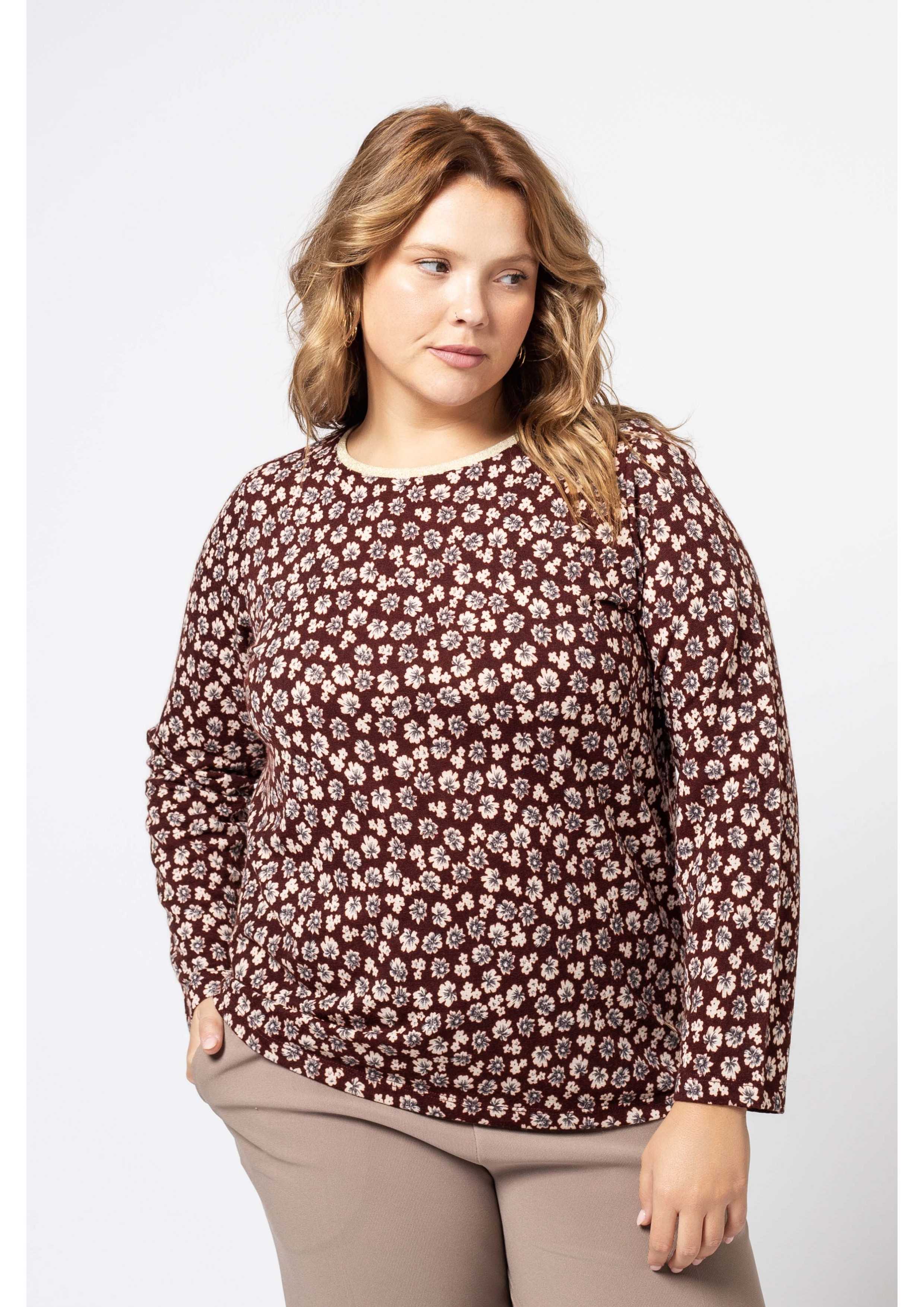 Pull en maille imprimée...