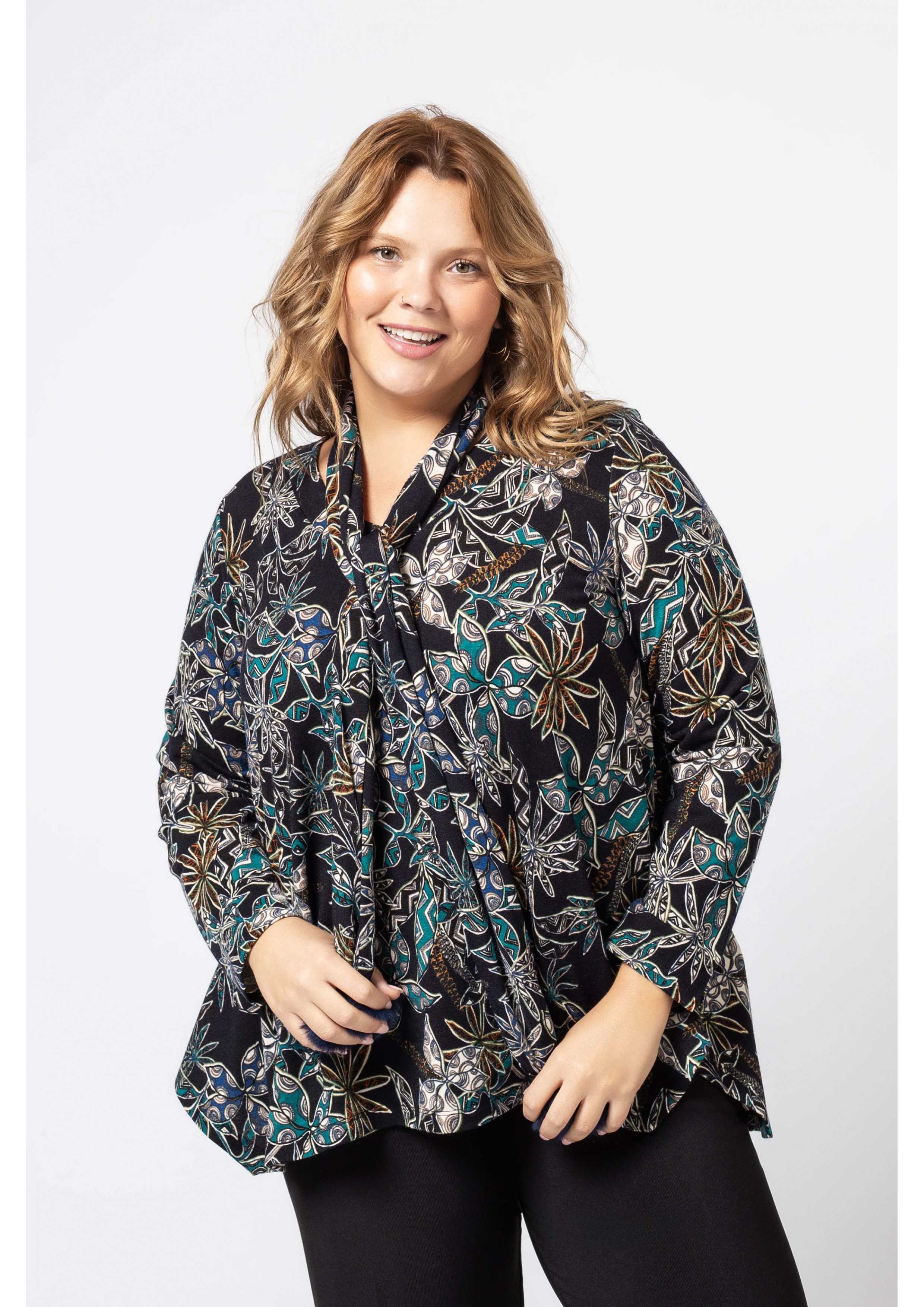 Printed Knit Tunic Autumn...