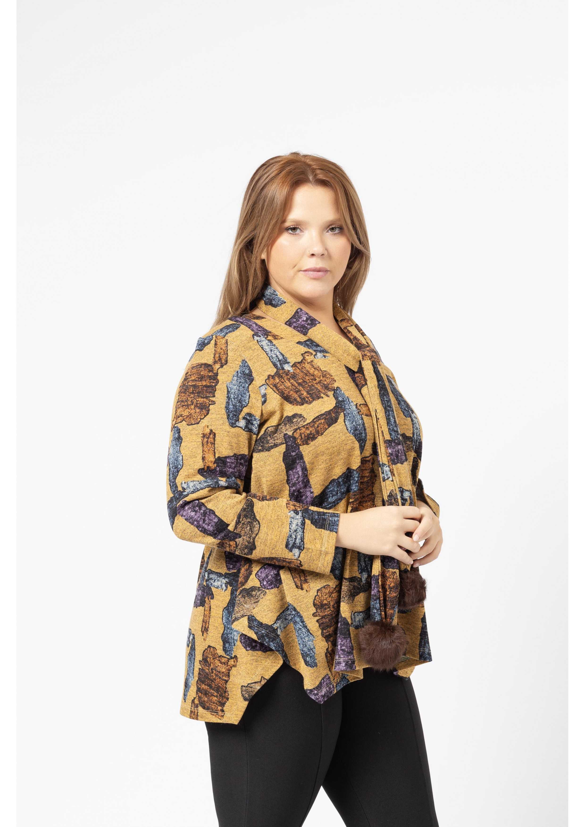 Printed Knit Tunic Autumn...