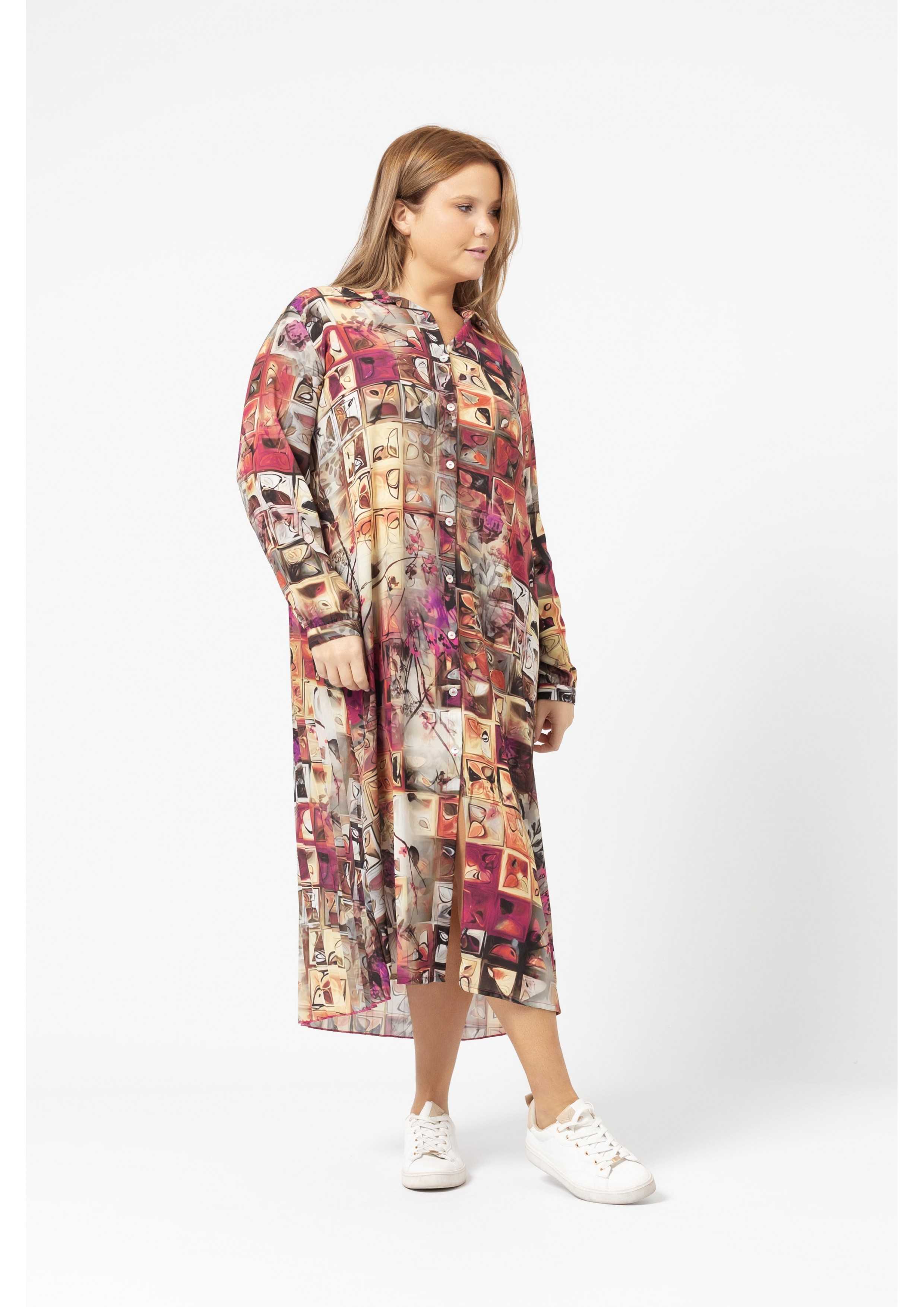 DRESS in printed fabric...