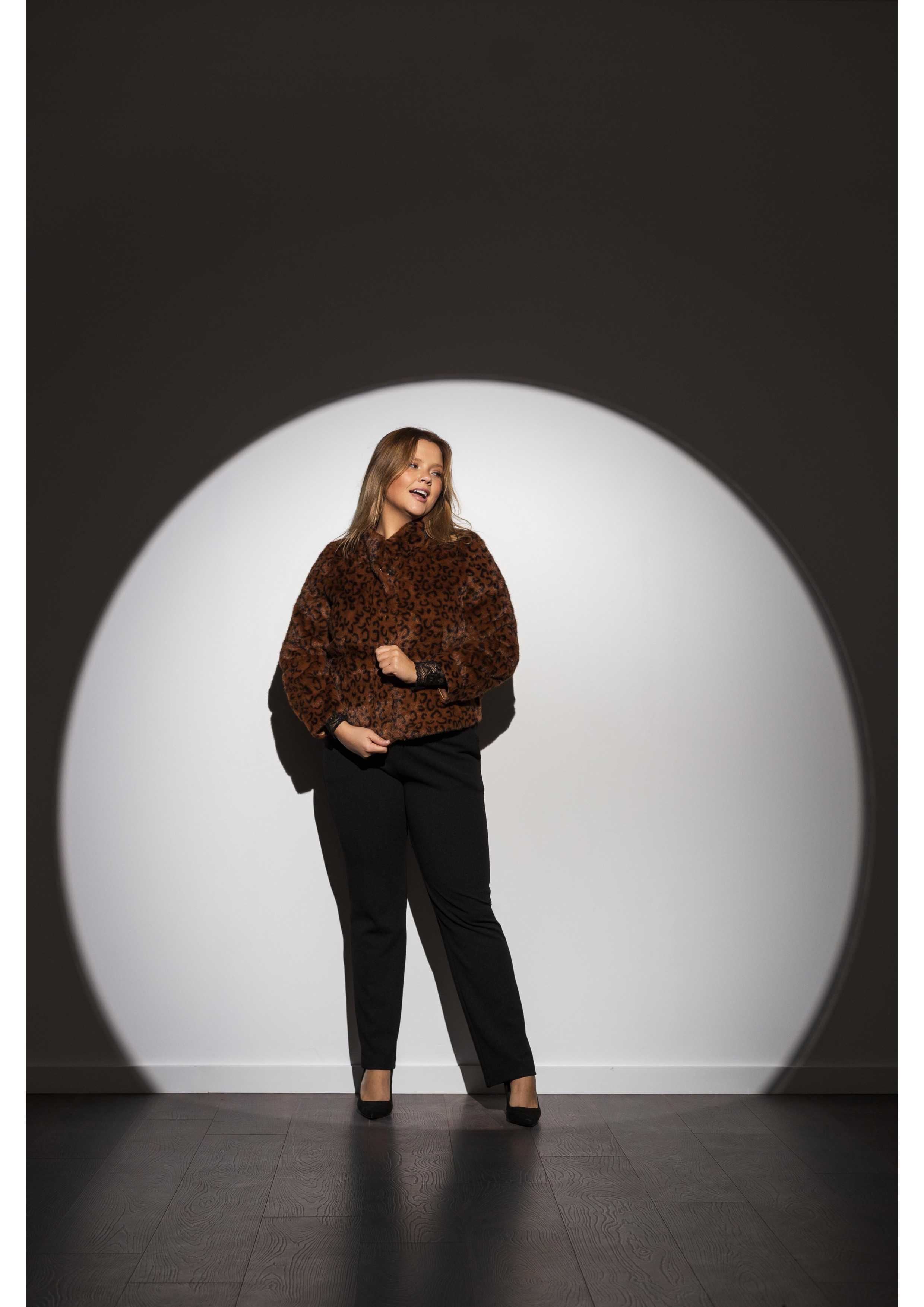 Printed Fur Coat Autumn...